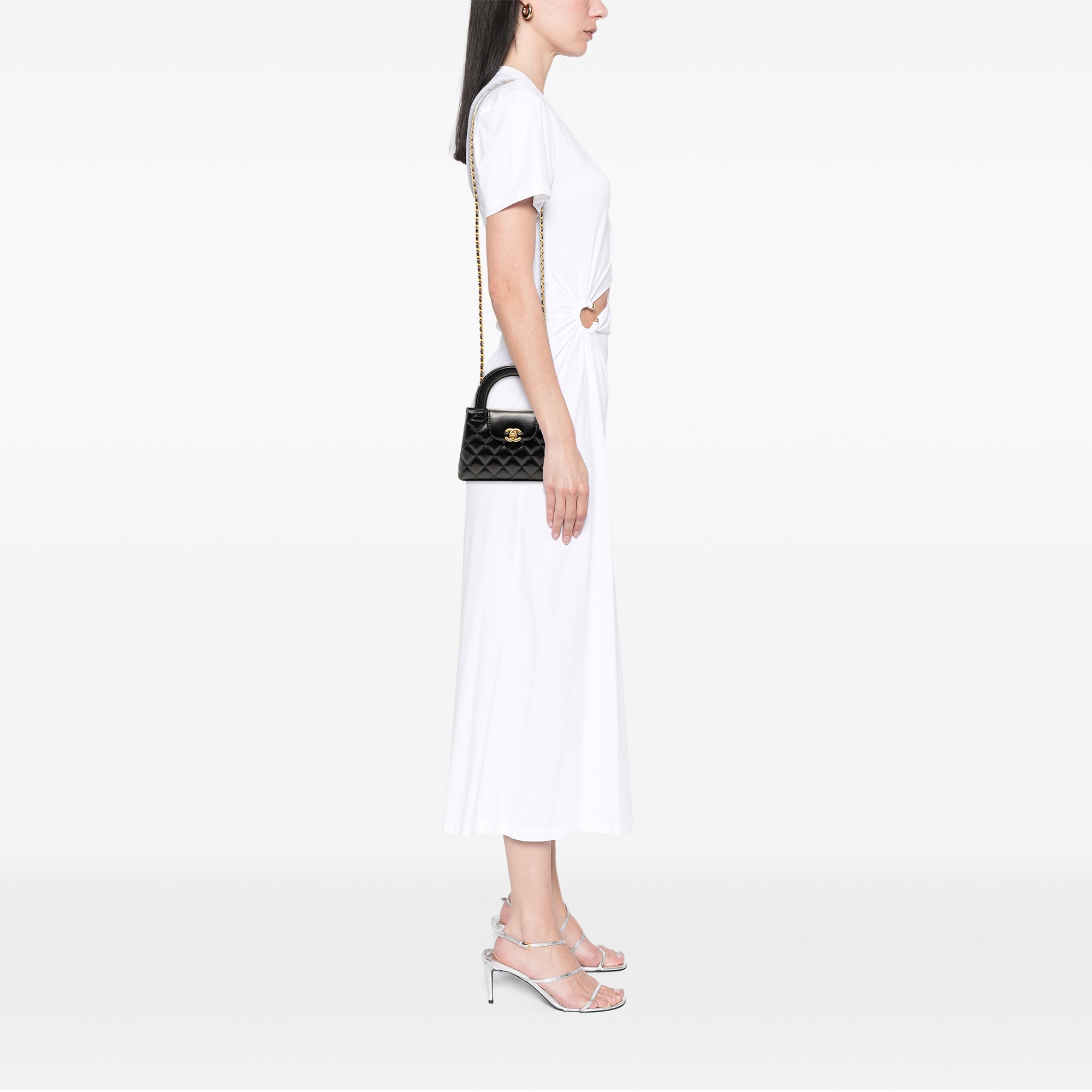 Chanel Nano Aged Calfskin Kelly Shopper Bag - image 7