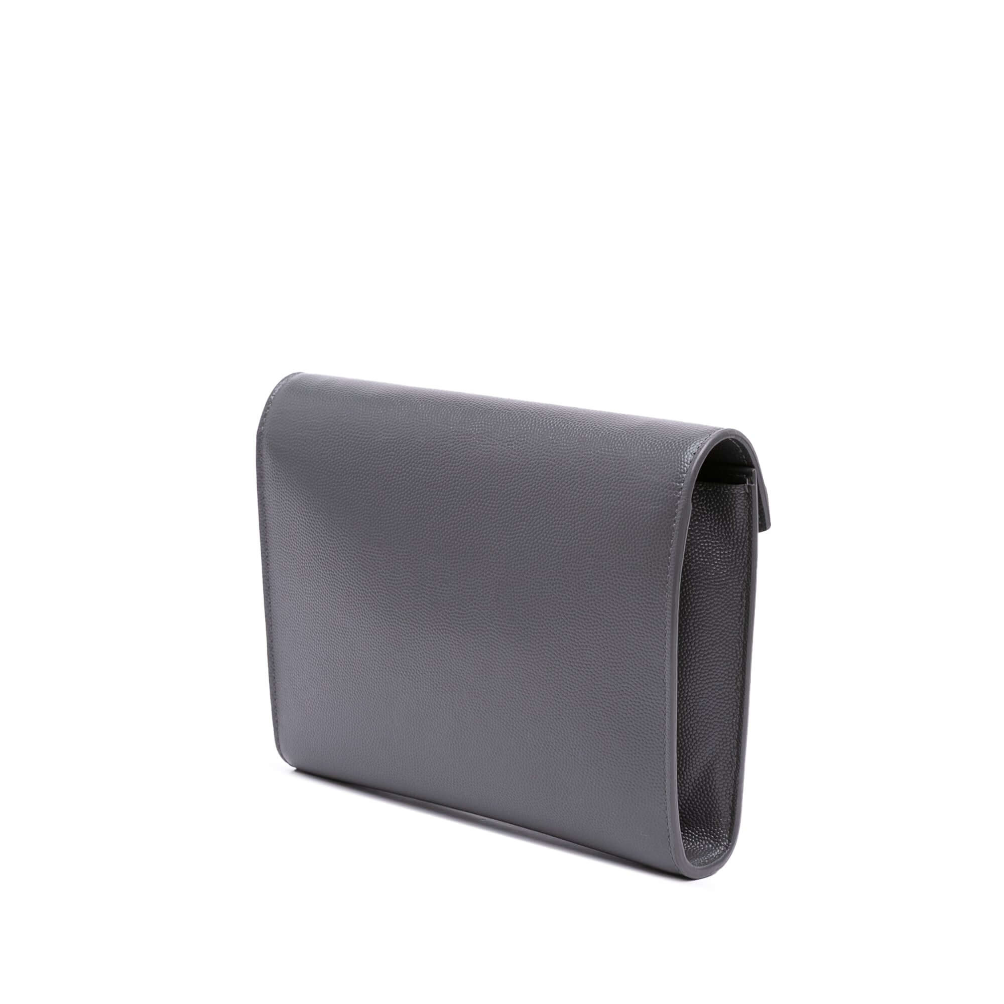 YSL Grain De Poudre Monogram Cassandra Chain Wallet