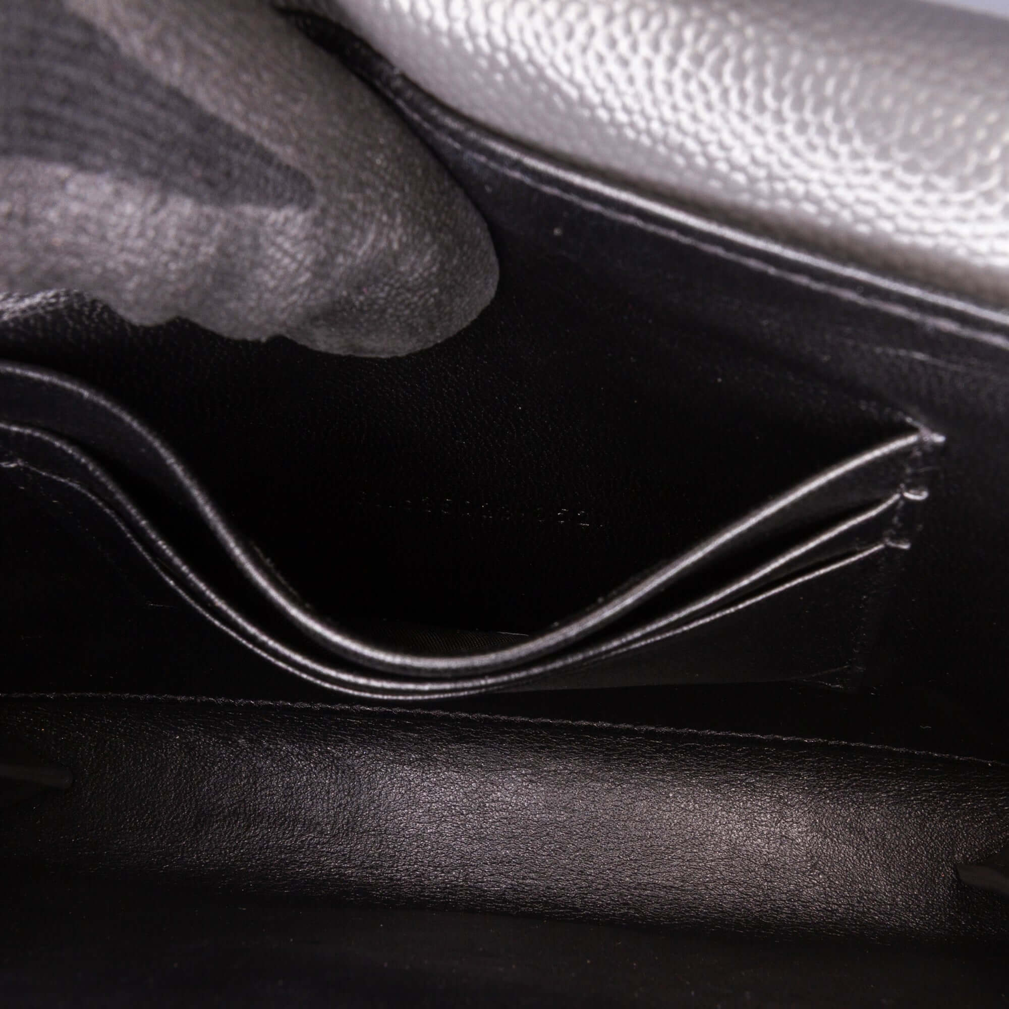 YSL Grain De Poudre Monogram Cassandra Chain Wallet