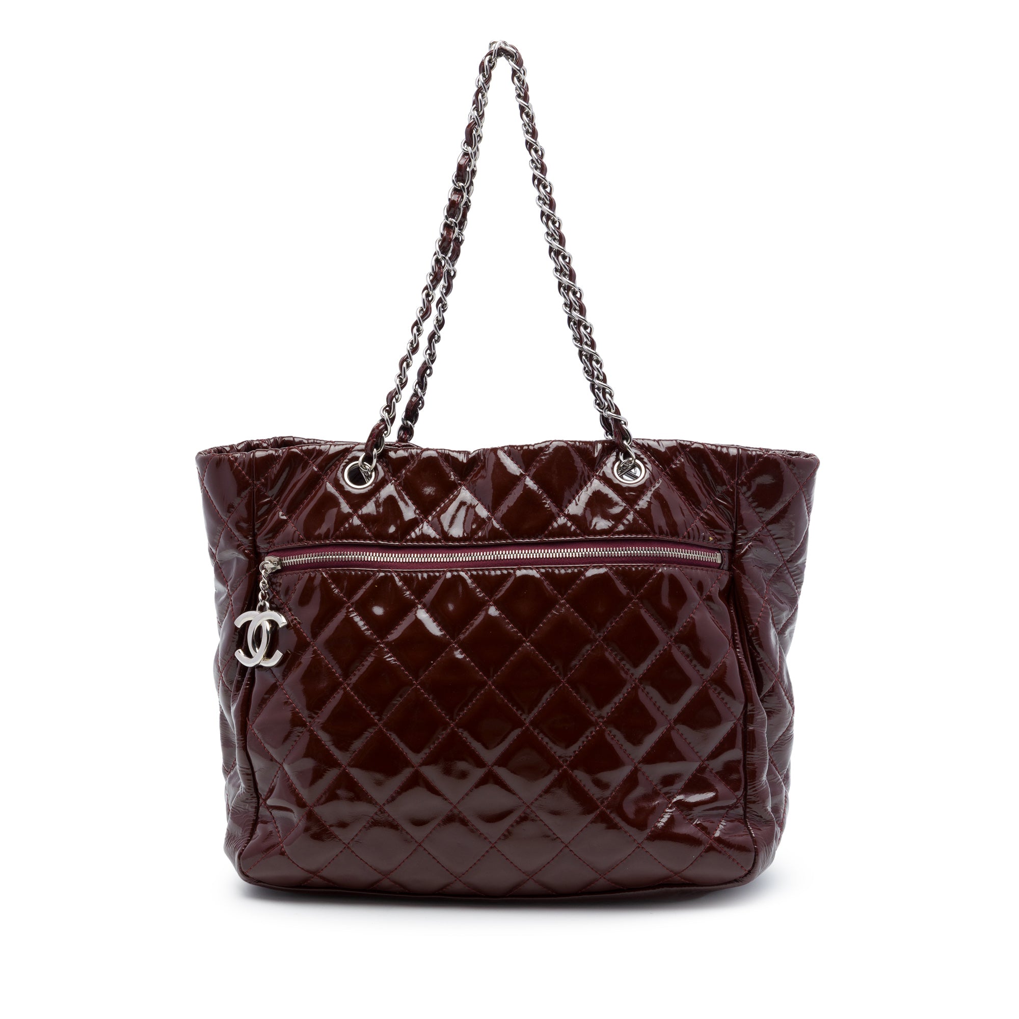 Chanel Quilted Patent Chic and Glitter Ligne Tote - image 1