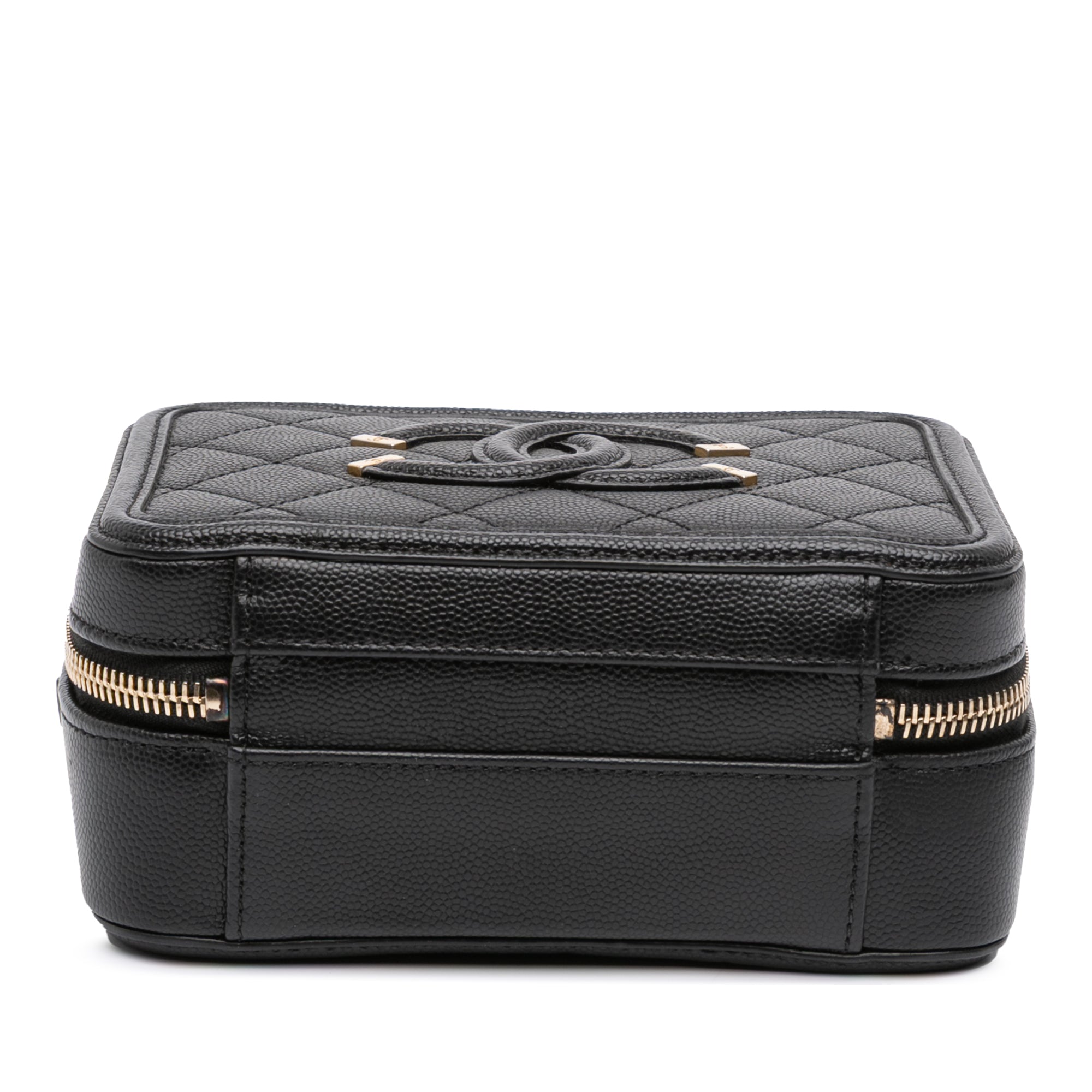 Chanel Small Caviar CC Filigree Vanity Case - image 3