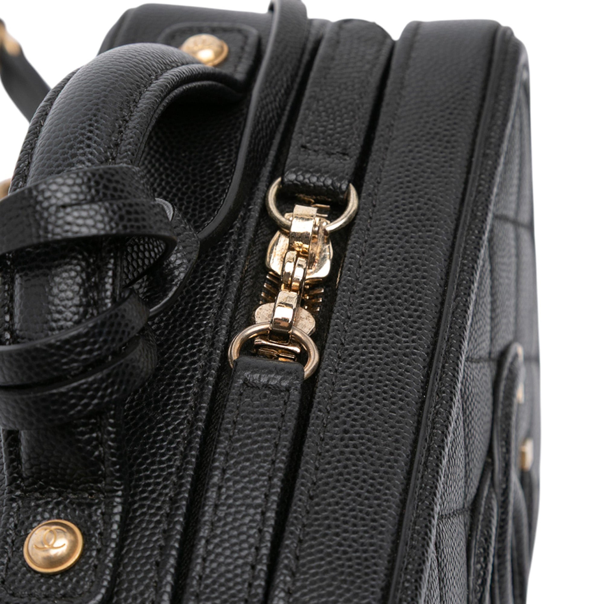 Chanel Small Caviar CC Filigree Vanity Case - image 8