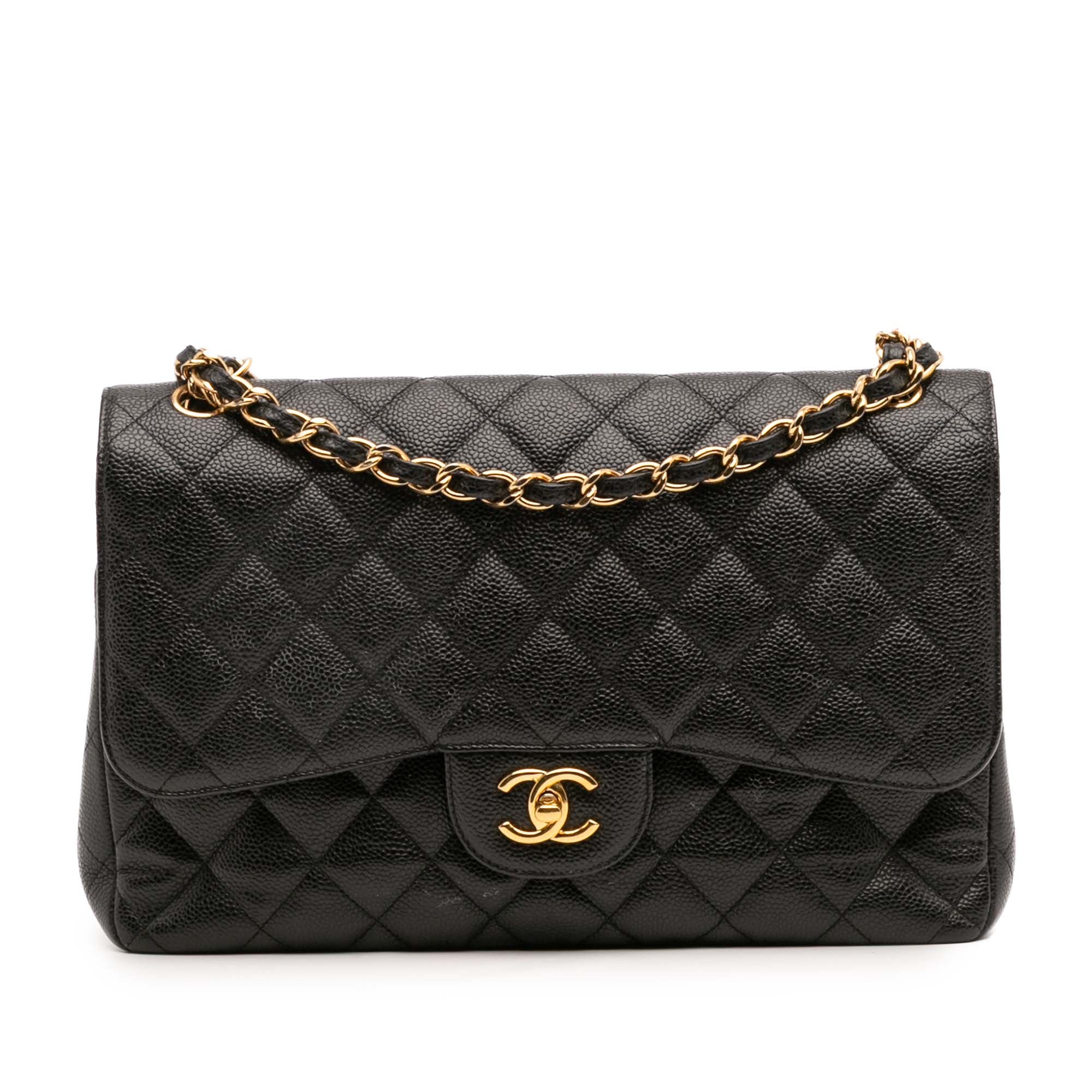 Chanel Jumbo Classic Caviar Double Flap - image 1