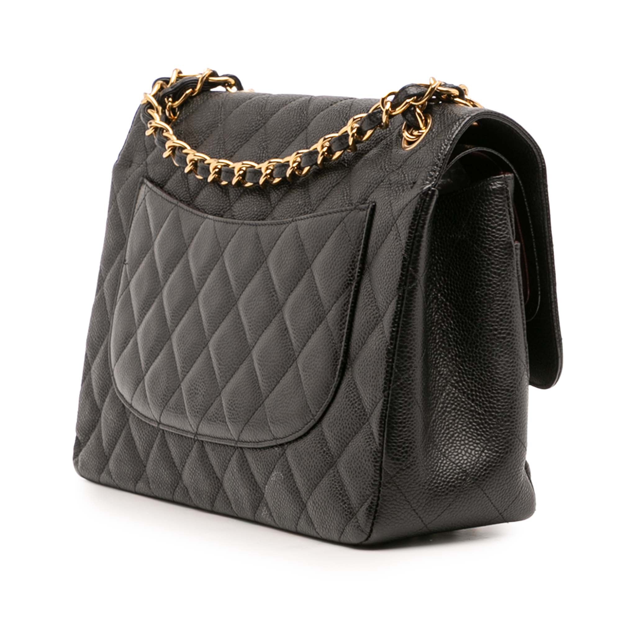 Chanel Jumbo Classic Caviar Double Flap - image 2