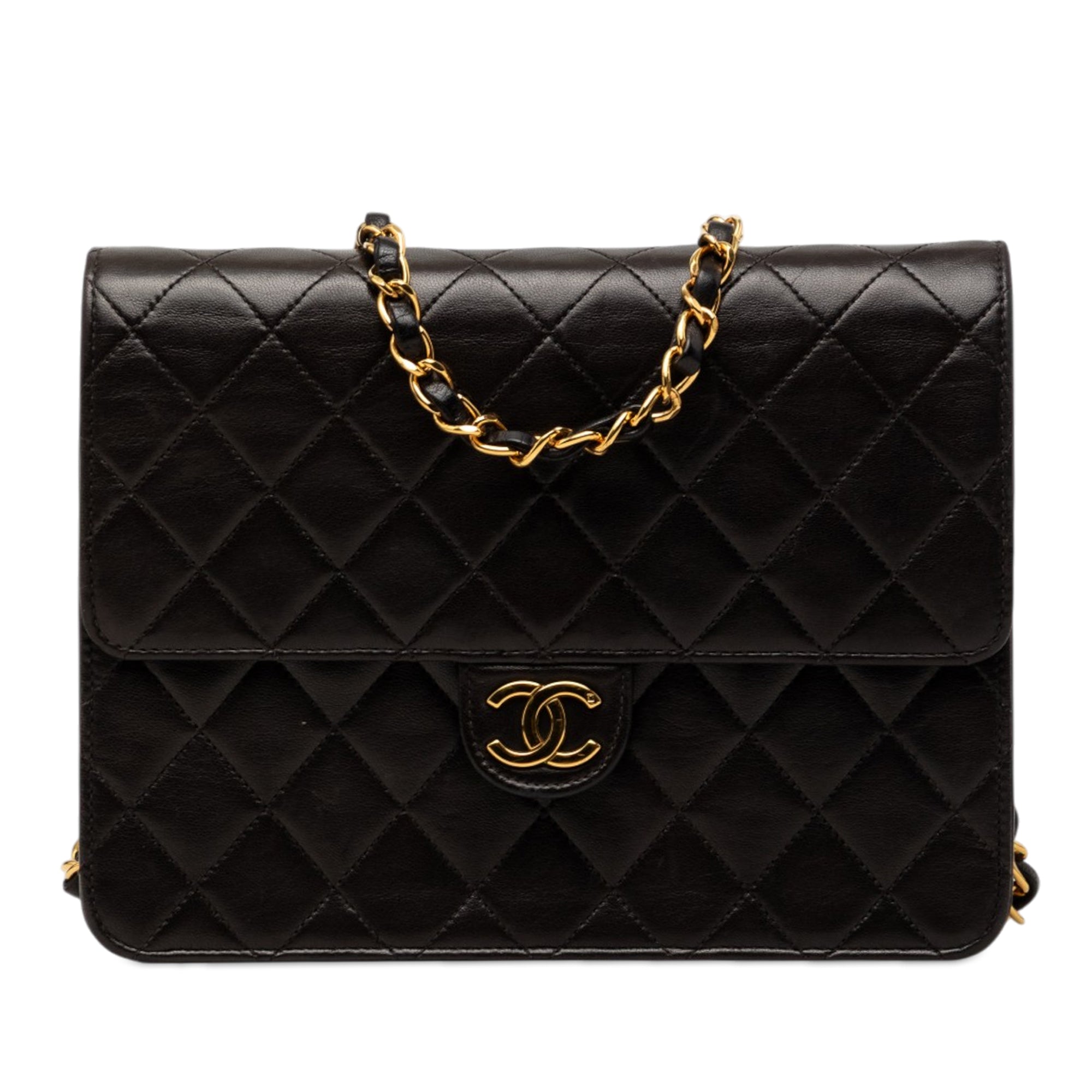 Chanel Small CC Quilted Lambskin Single Flap - image 1