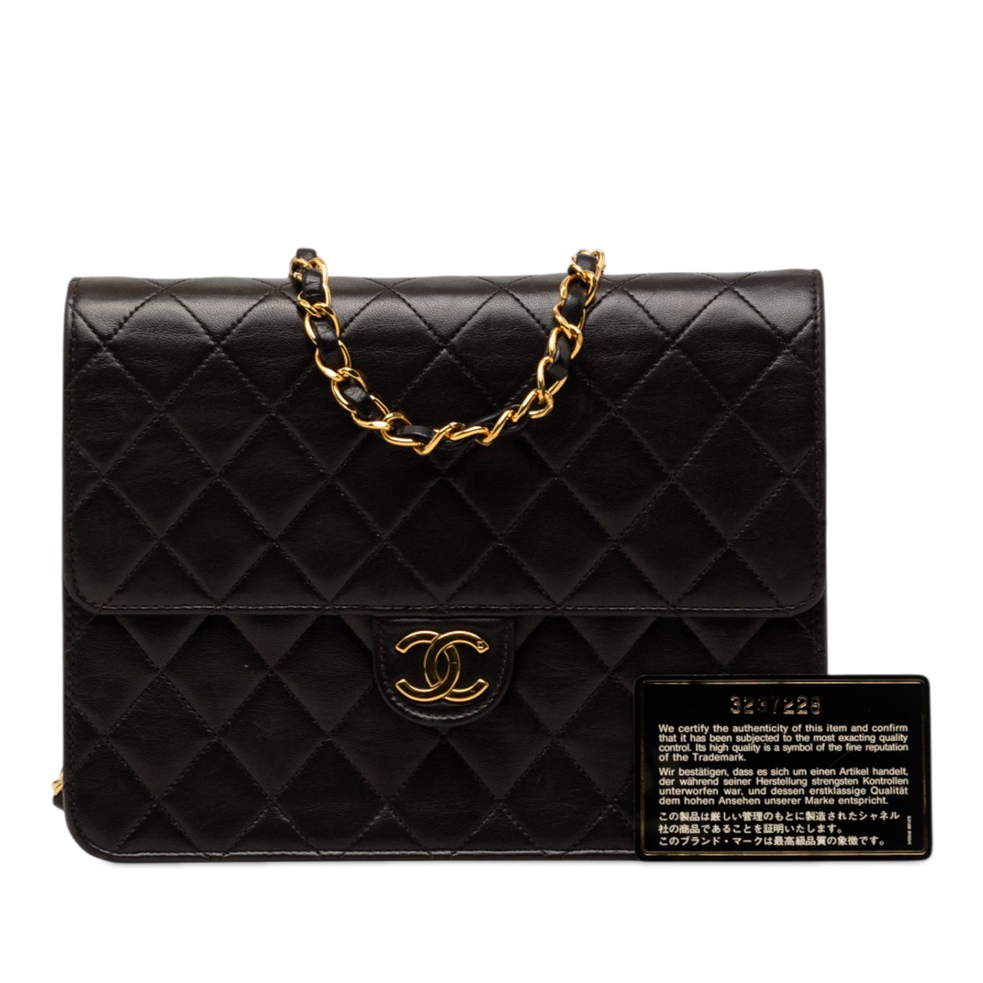 Chanel Small CC Quilted Lambskin Single Flap - image 7