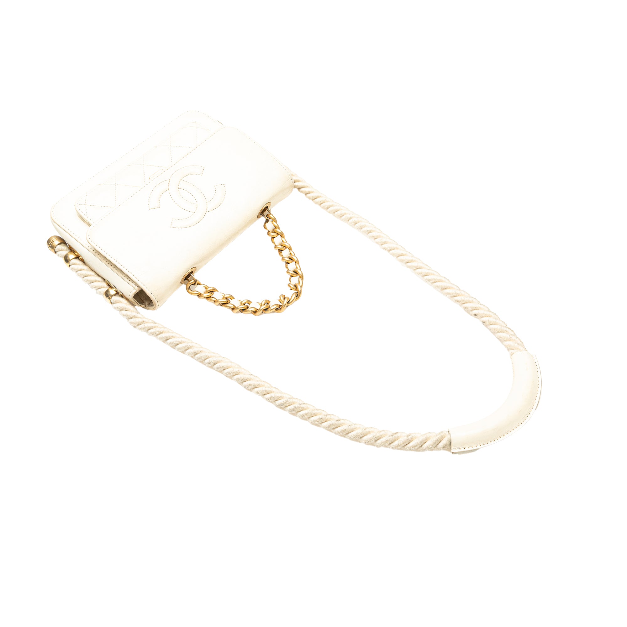 Chanel Crumpled Calfskin En Vogue Rope Flap - image 12