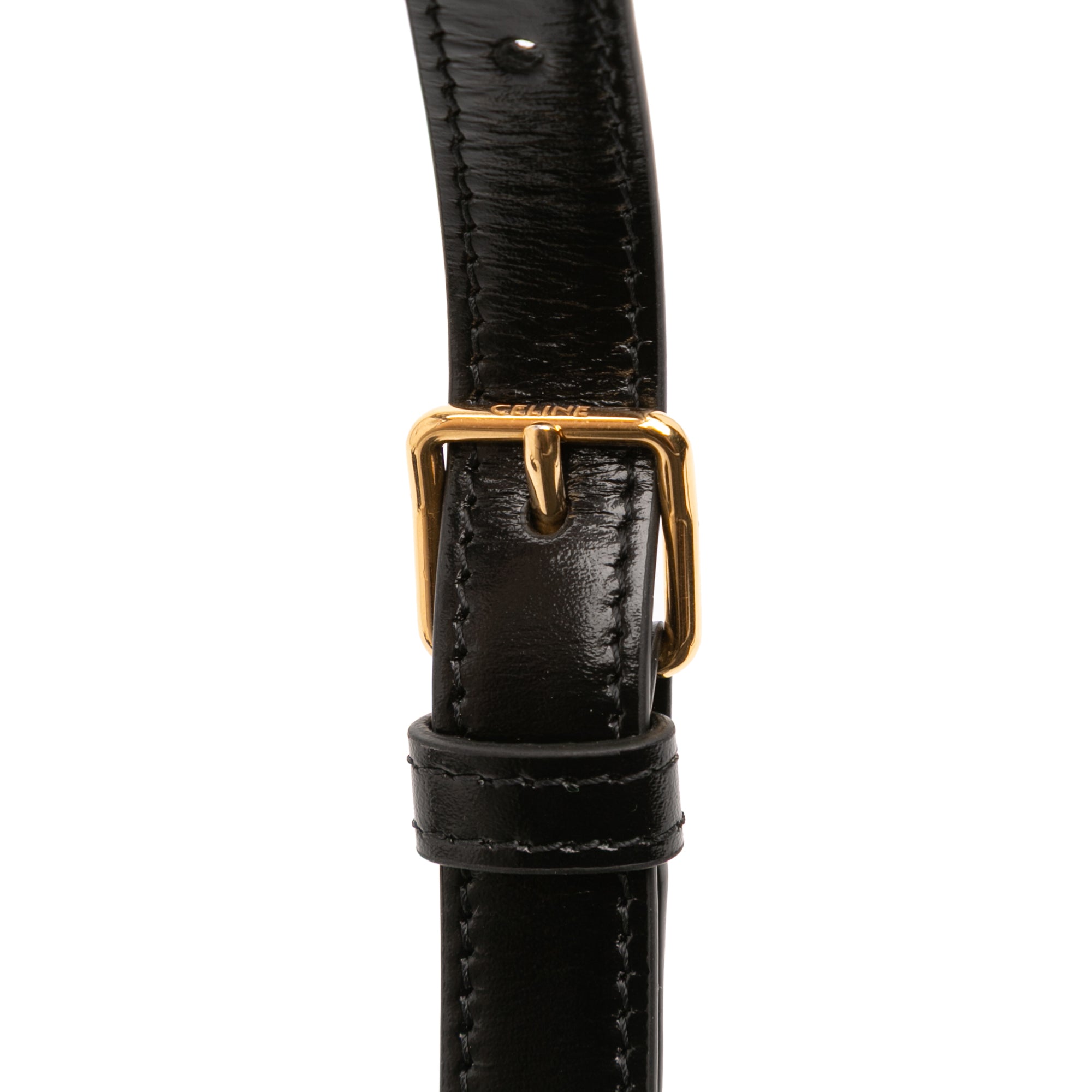 Celine Teen Shiny Calfskin Triomphe Crossbody - image 7