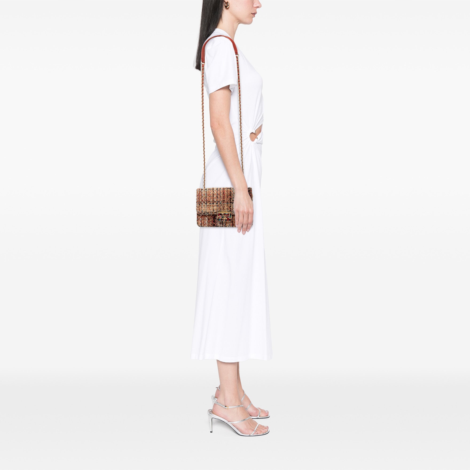 Chanel Mini Quilted Tweed Beauty Lock Flap - image 7