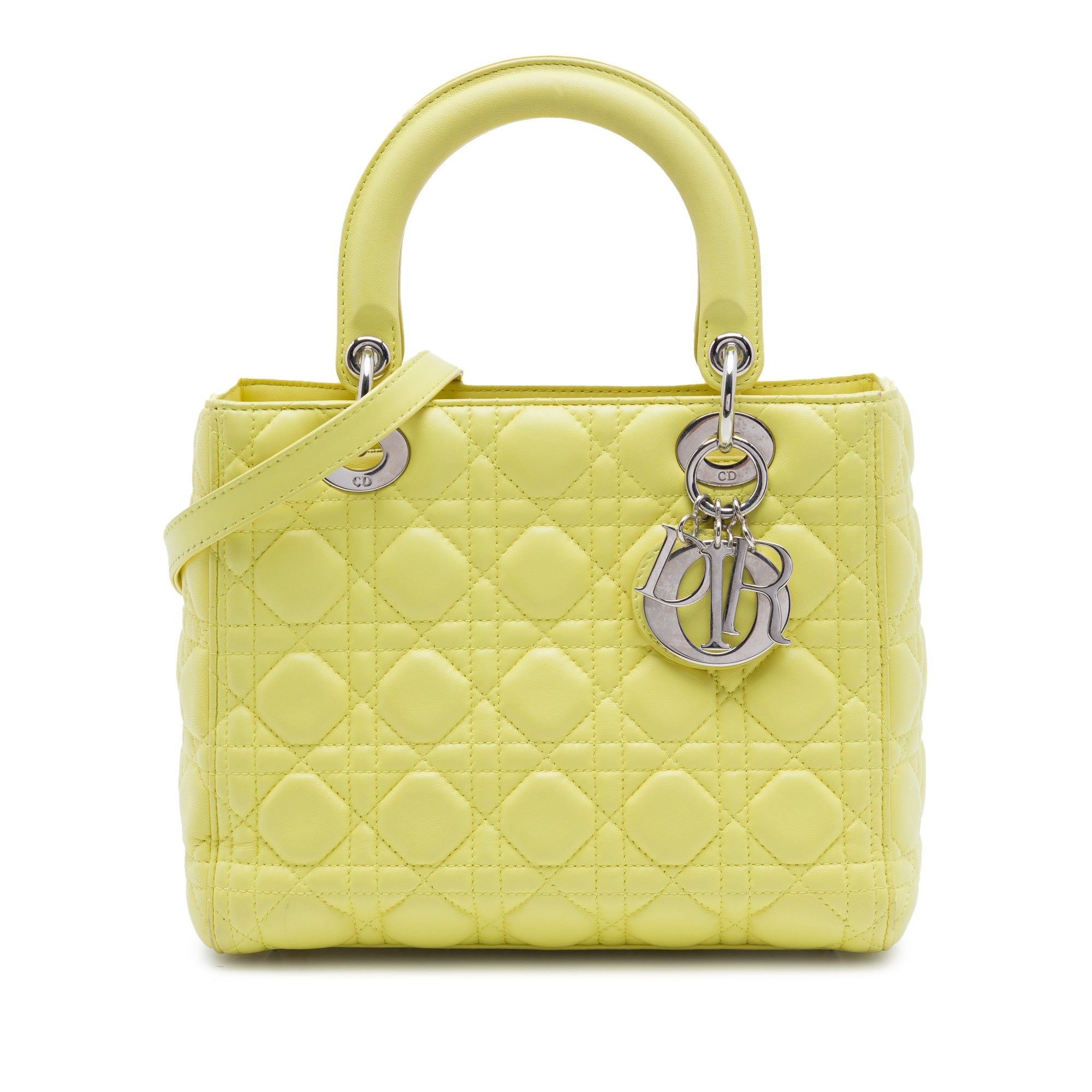 Dior Medium Lambskin Cannage Lady Dior - image 1