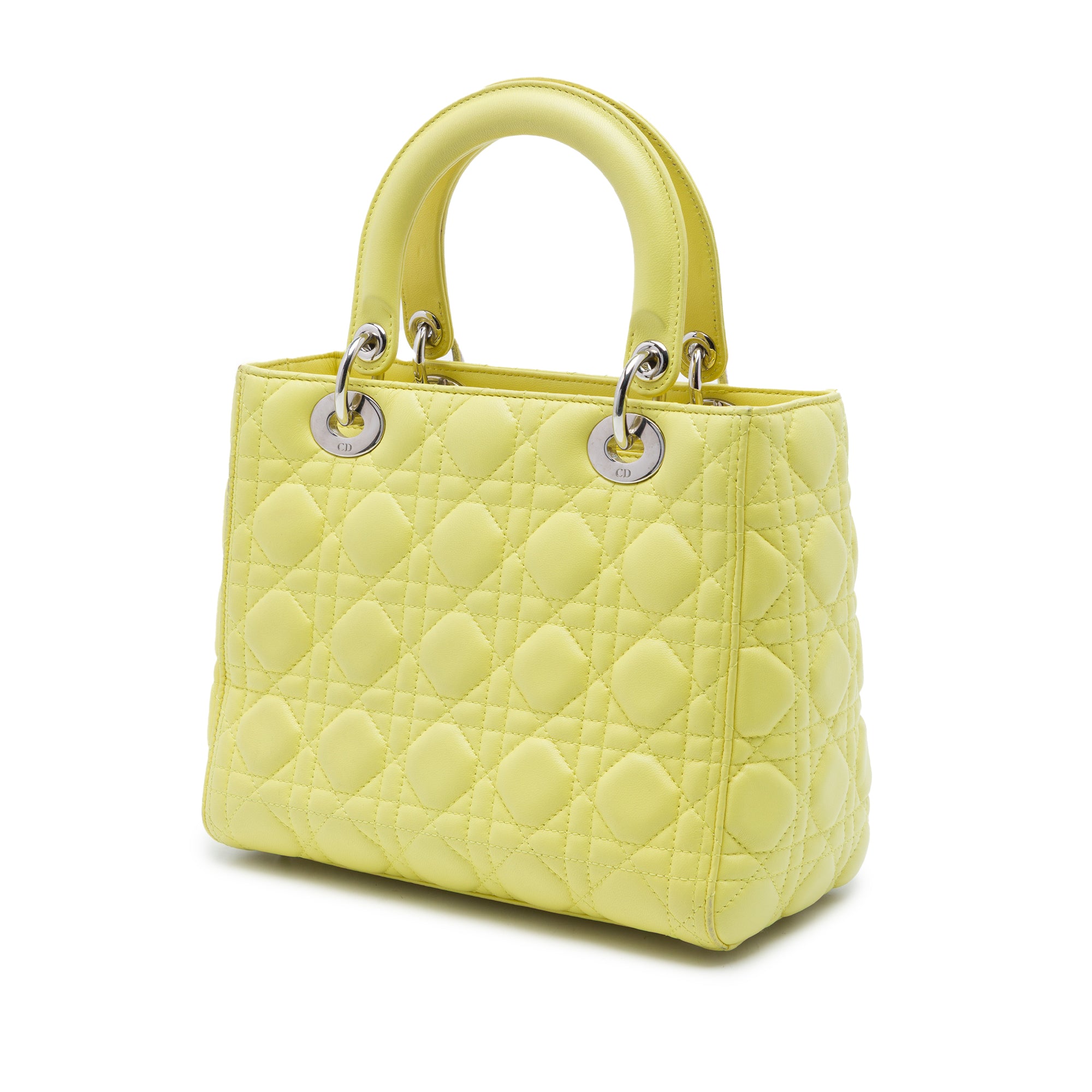 Dior Medium Lambskin Cannage Lady Dior - image 2