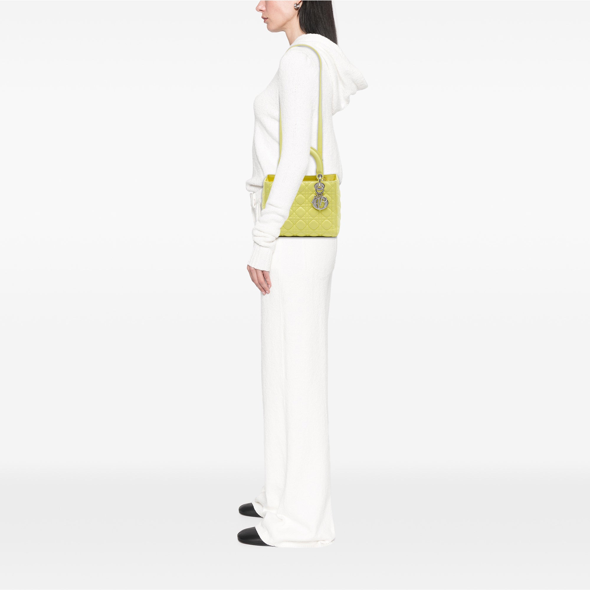 Dior Medium Lambskin Cannage Lady Dior - image 6