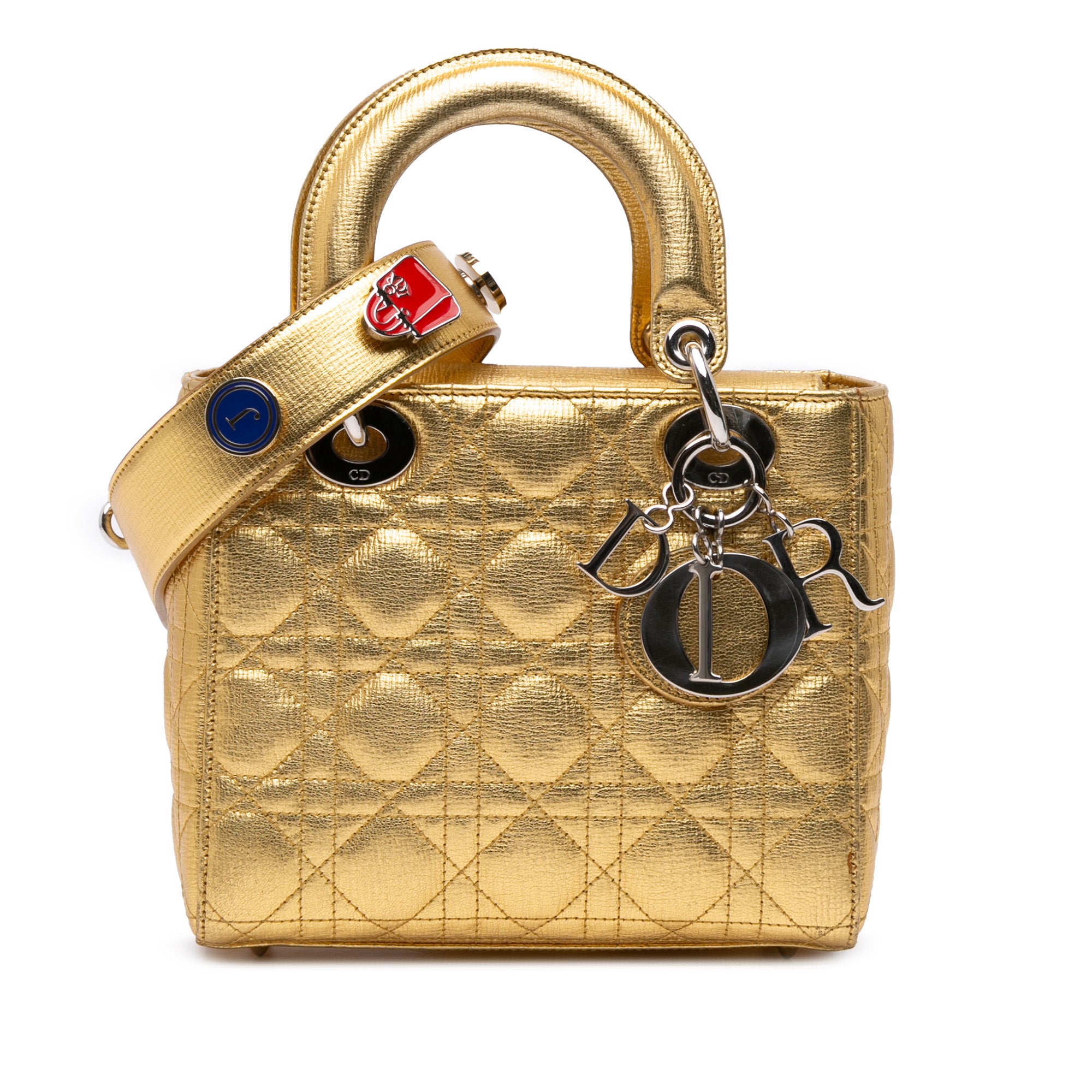 Dior Small Metallic Grained Calfskin Cannage My ABCDior Lady Dior - image 1