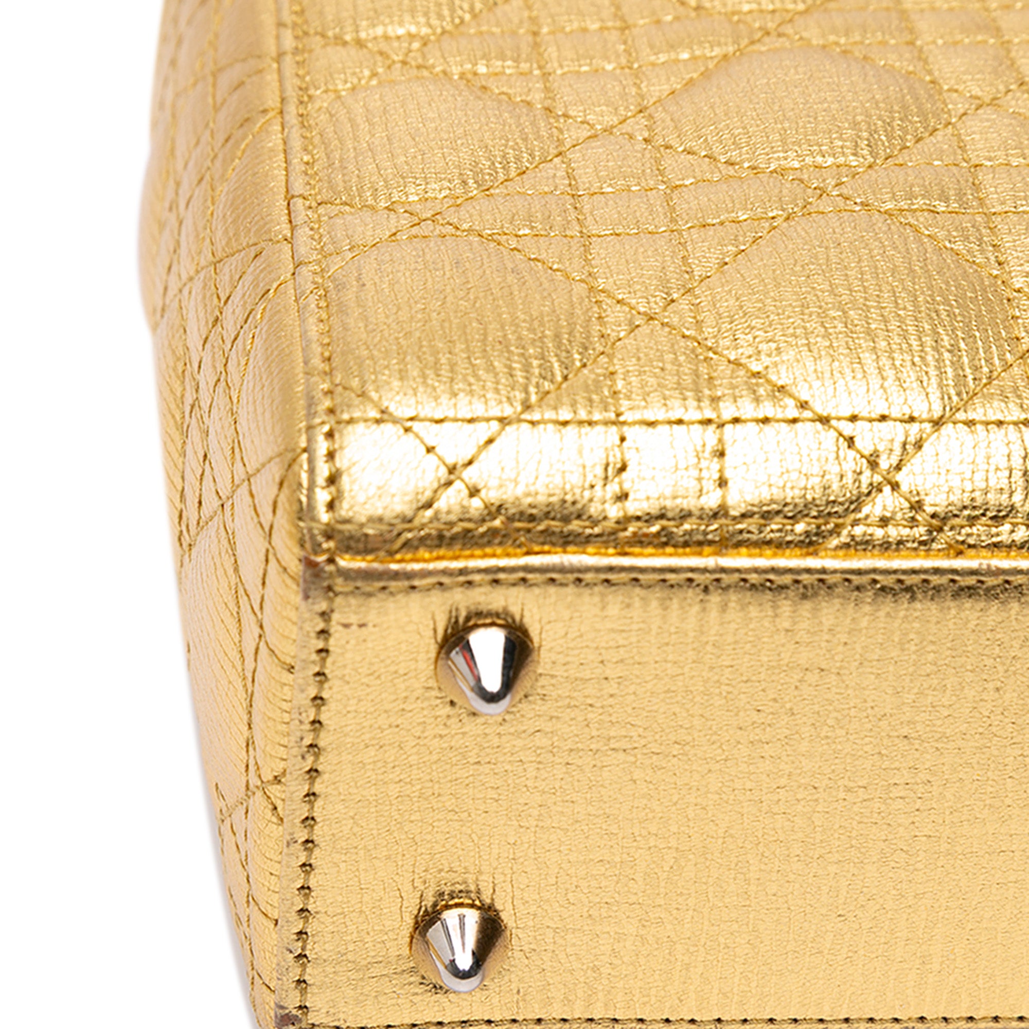 Dior Small Metallic Grained Calfskin Cannage My ABCDior Lady Dior - image 7