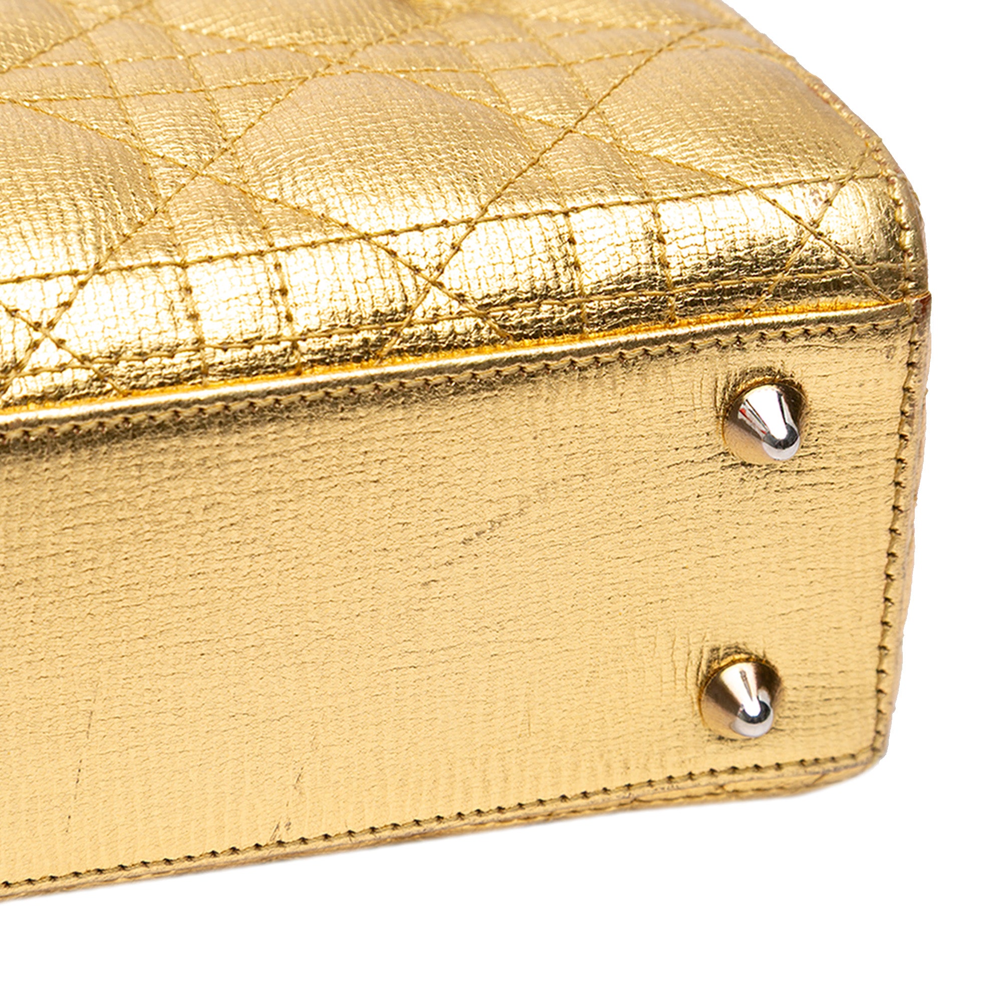 Dior Small Metallic Grained Calfskin Cannage My ABCDior Lady Dior - image 8