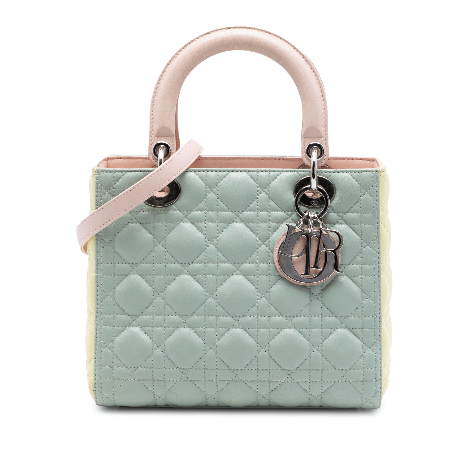 Dior Medium Tricolor Lambskin Cannage Lady Dior - image 1