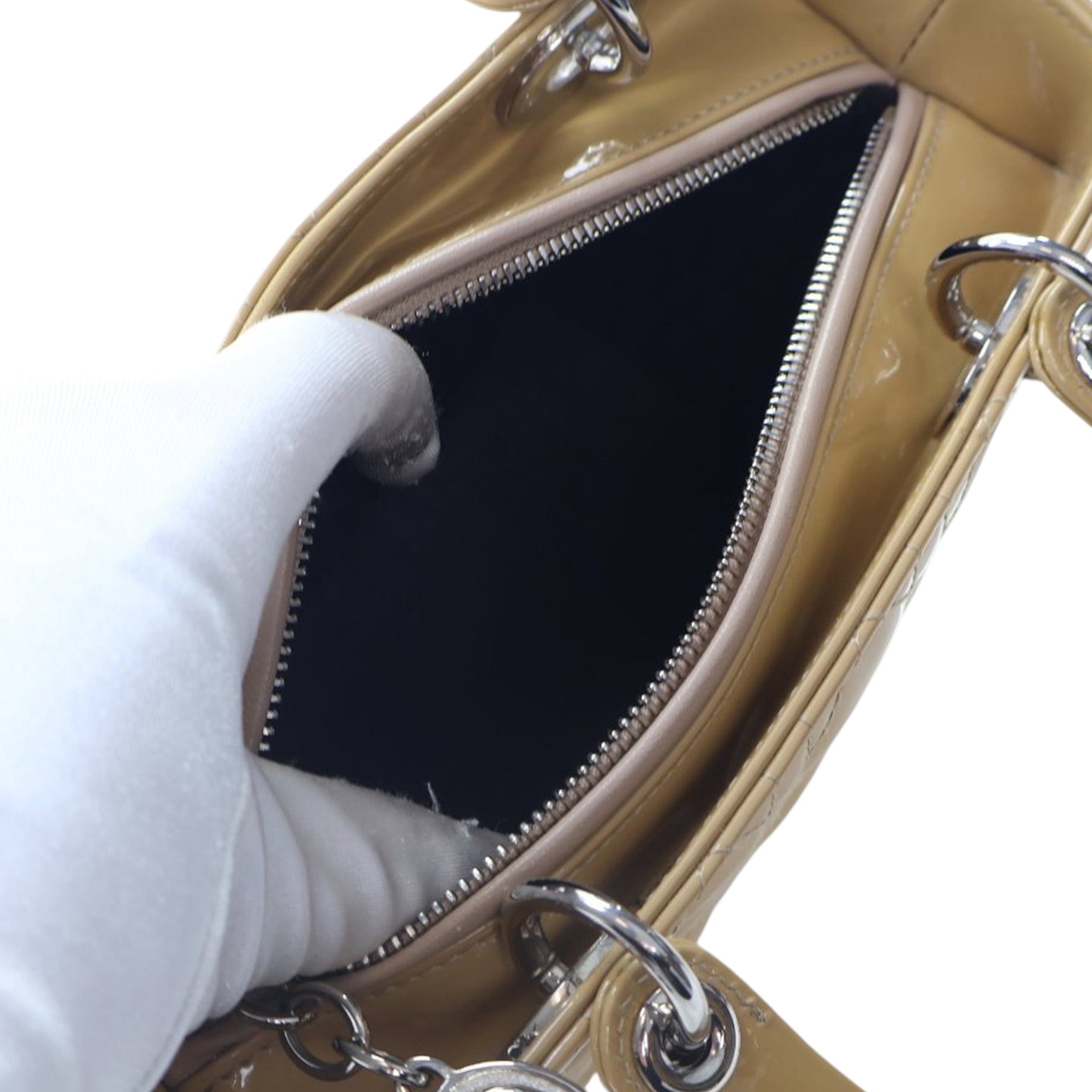 Dior Medium Patent Cannage Lady Dior - image 5