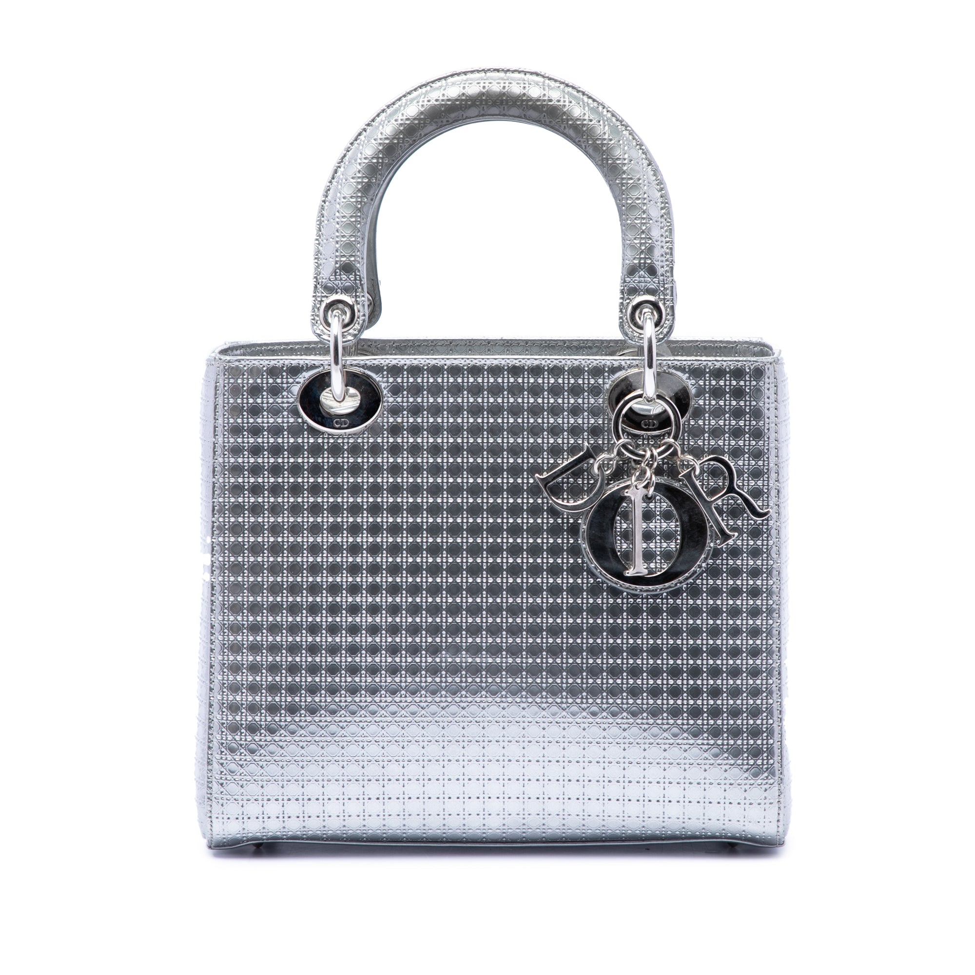 Dior Medium Metallic Patent Microcannage Lady Dior - image 1