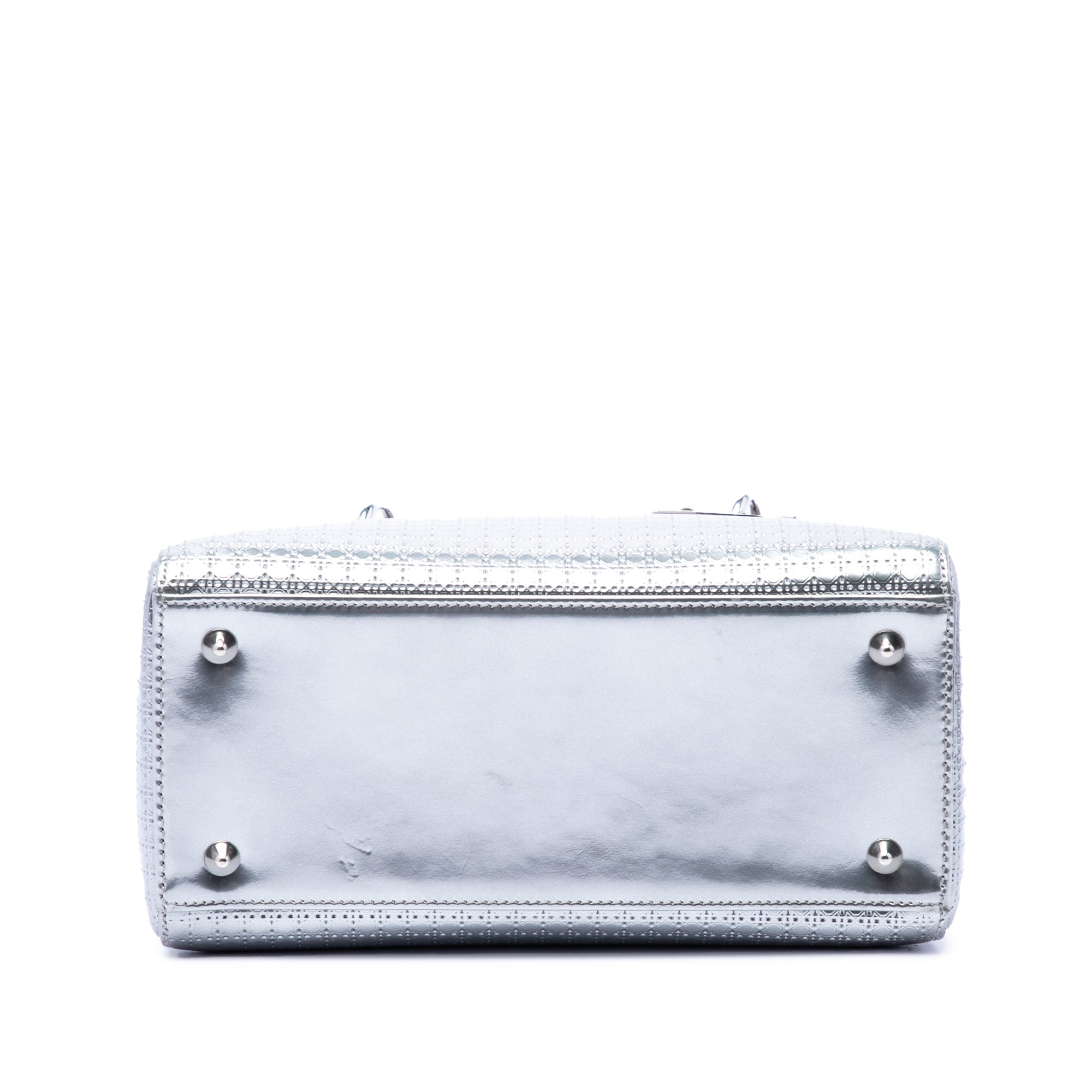Dior Medium Metallic Patent Microcannage Lady Dior - image 3