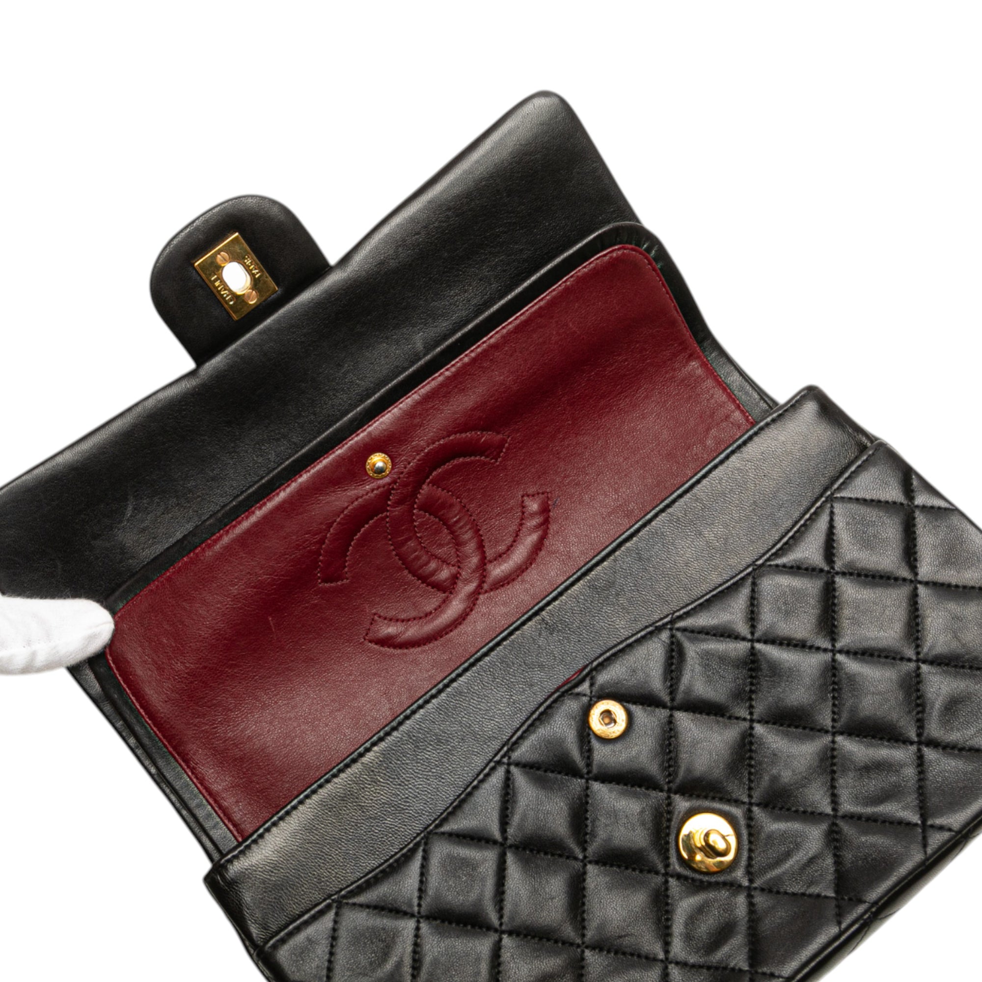 Chanel Medium Classic Lambskin Double Flap - image 8