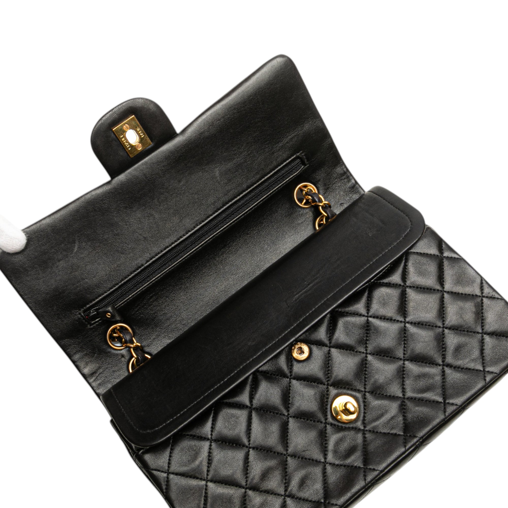 Chanel Medium Classic Lambskin Double Flap - image 9