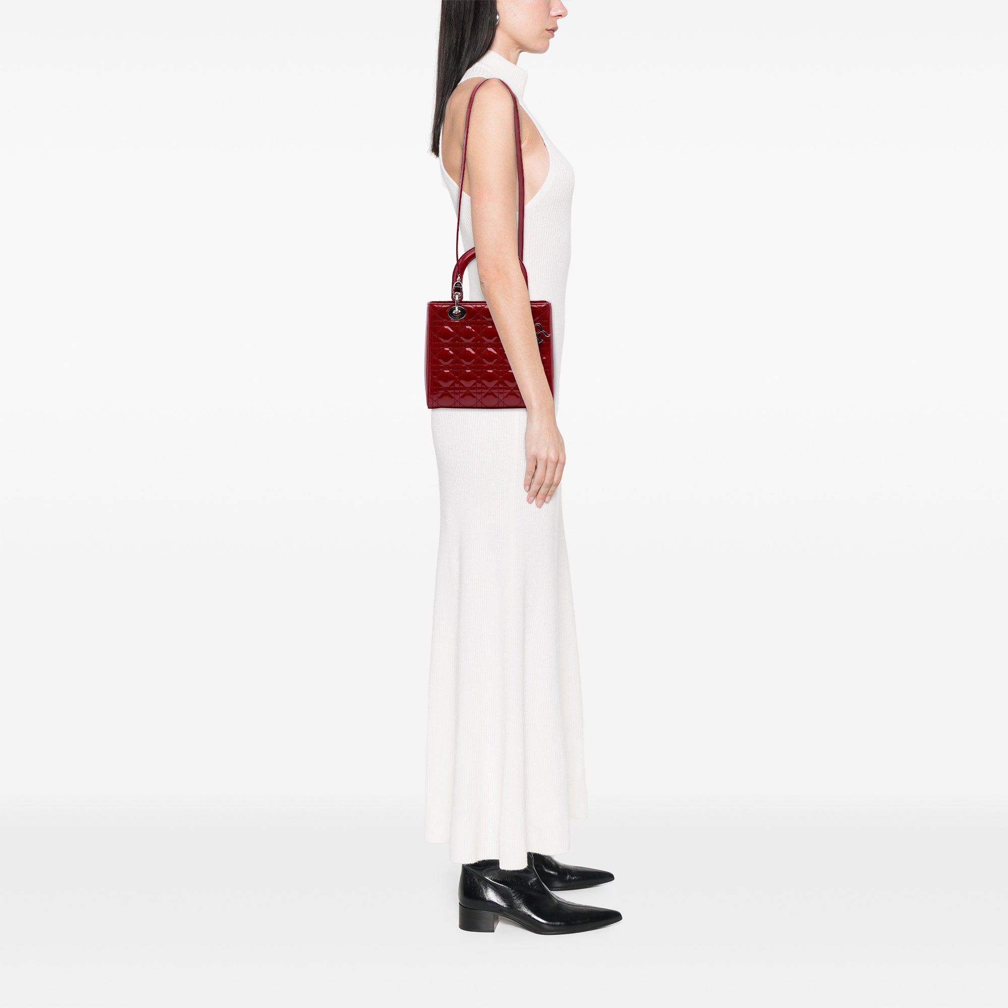 Dior Medium Patent Cannage Lady Dior - image 11