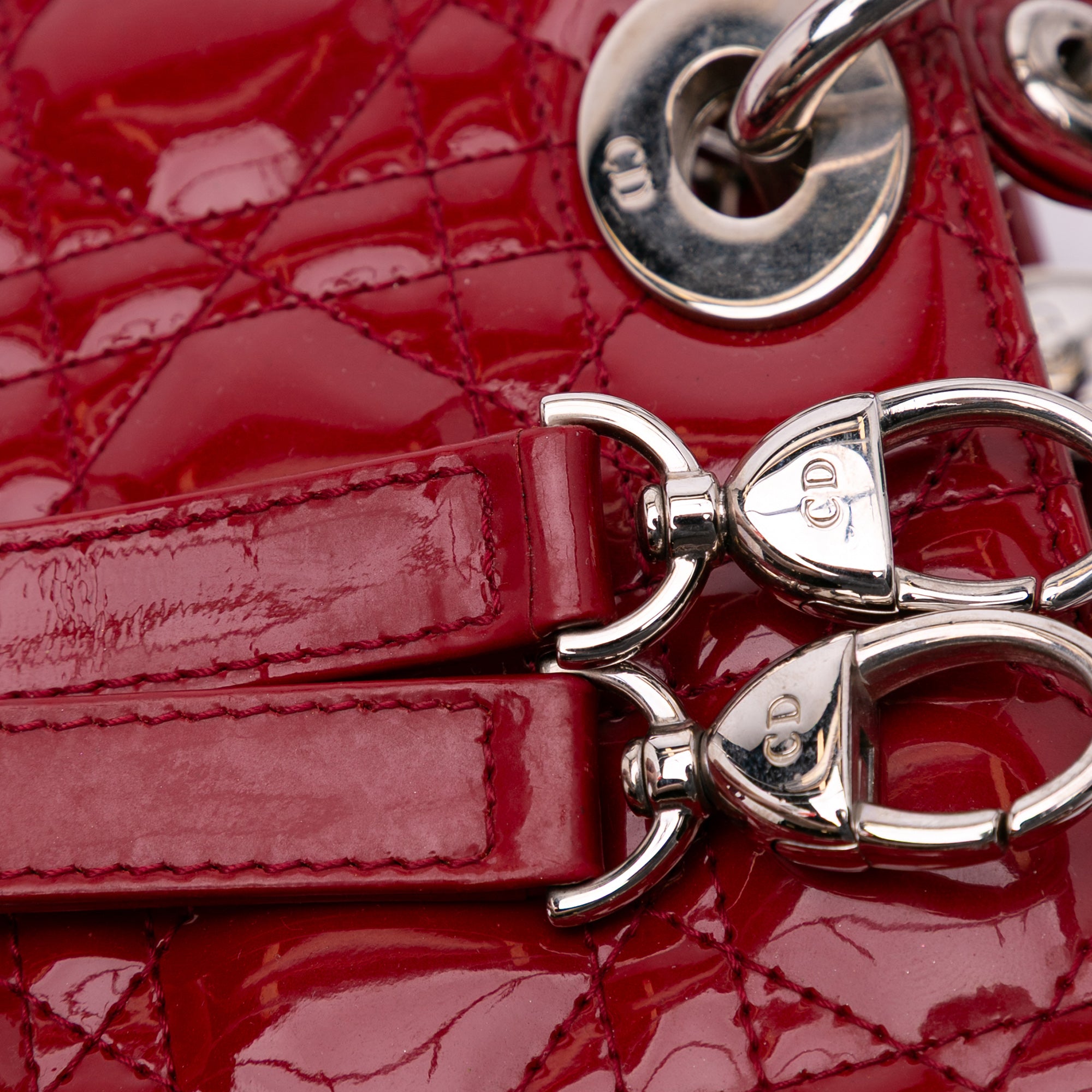 Dior Medium Patent Cannage Lady Dior - image 8