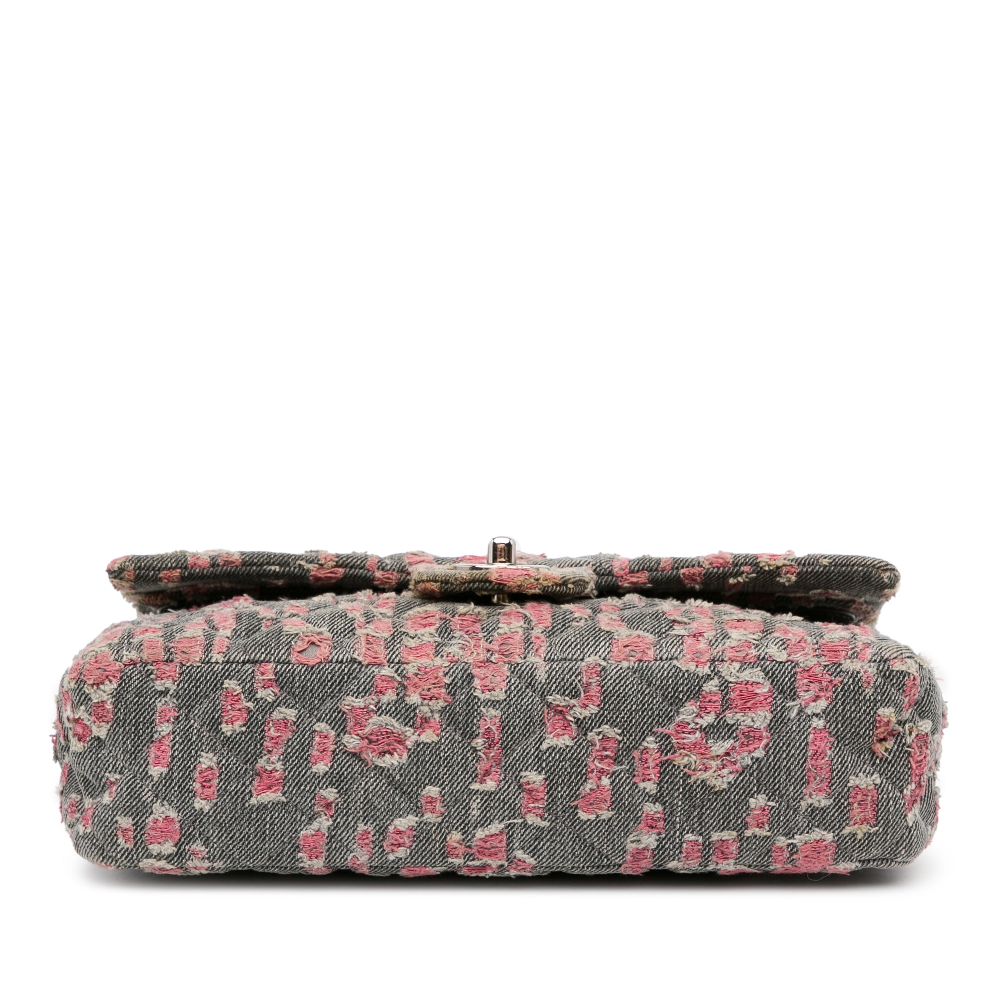 Chanel Medium Classic Distressed Denim Double Flap - image 4