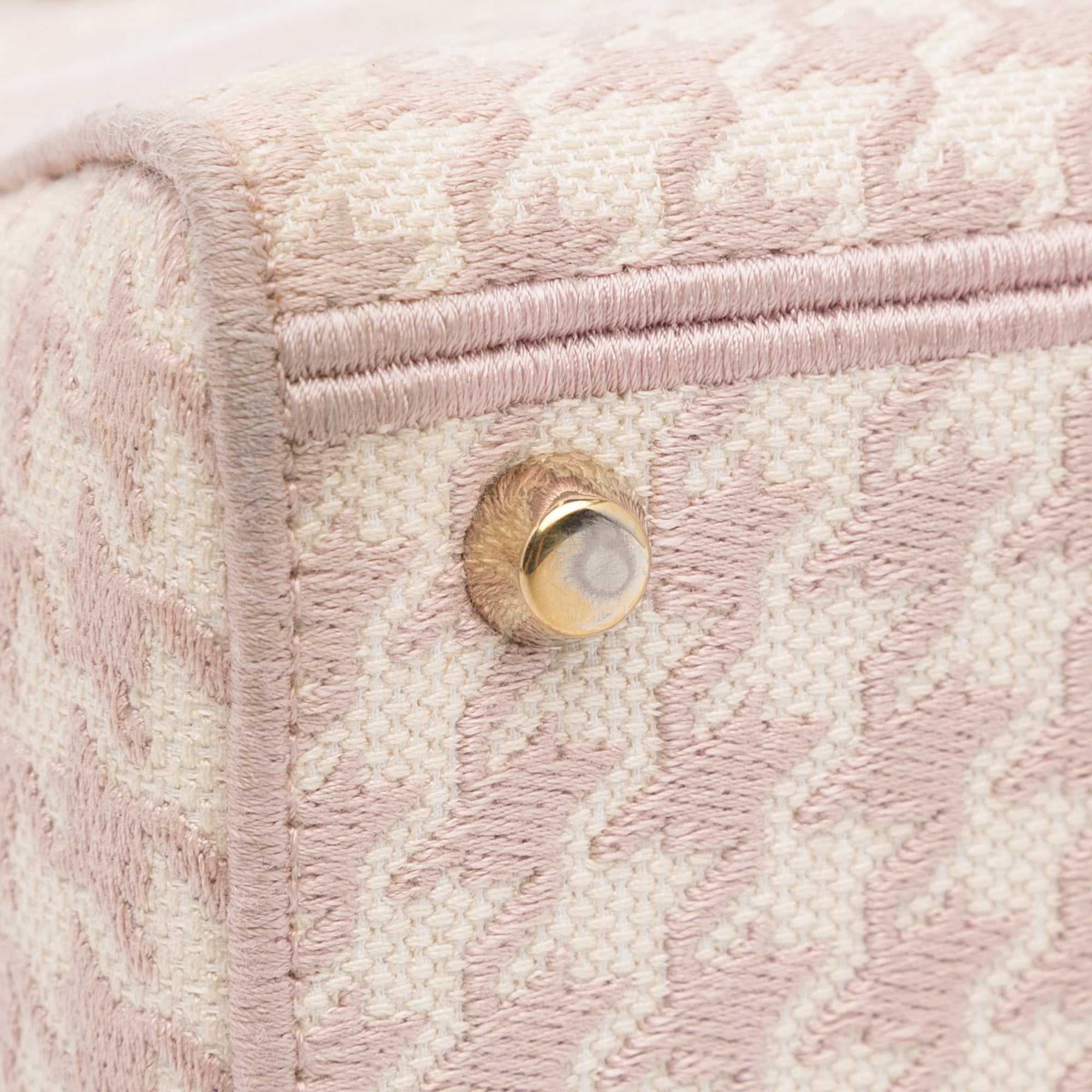 Dior Medium Embroidered Canvas Houndstooth Lady D Lite - image 2