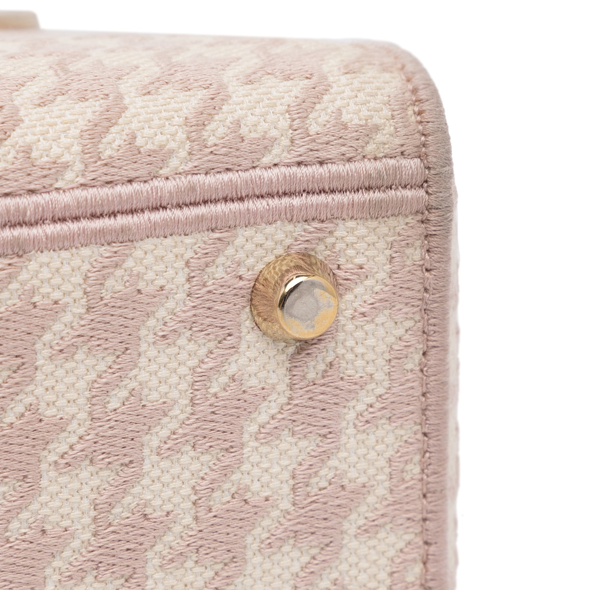 Dior Medium Embroidered Canvas Houndstooth Lady D Lite - image 7