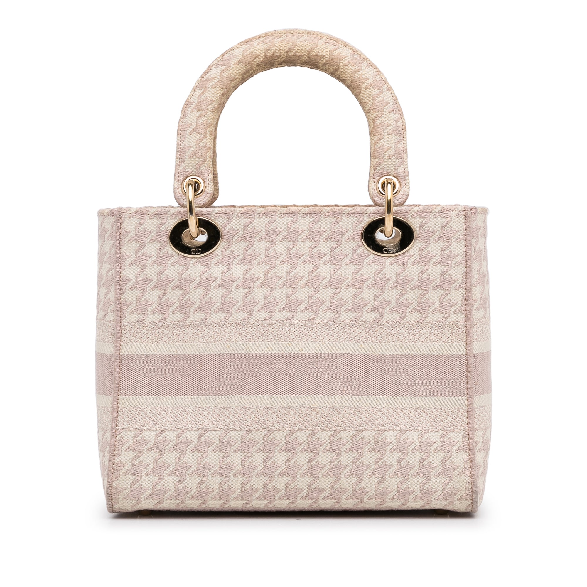 Dior Medium Embroidered Canvas Houndstooth Lady D Lite - image 9