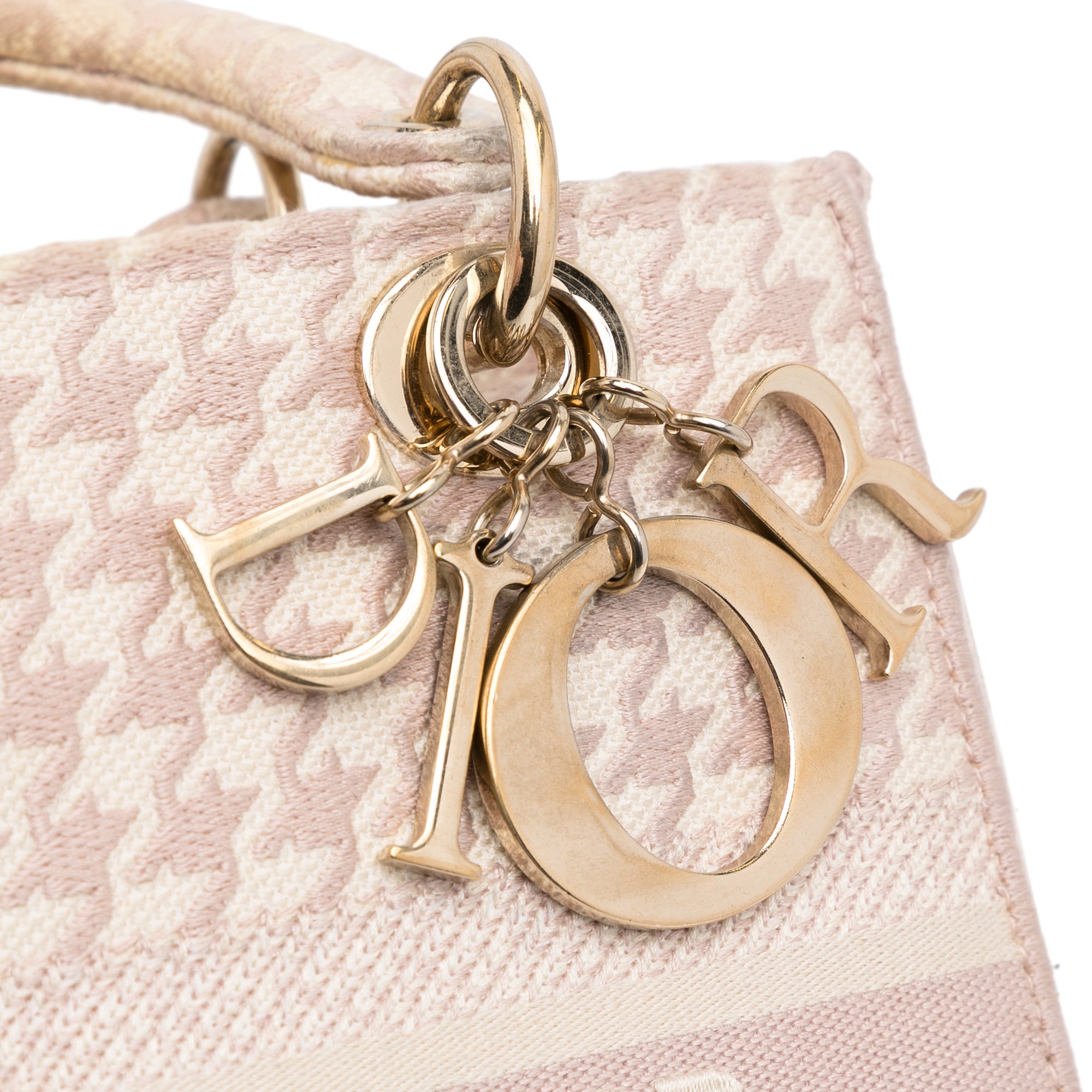 Dior Medium Embroidered Canvas Houndstooth Lady D Lite - image 14