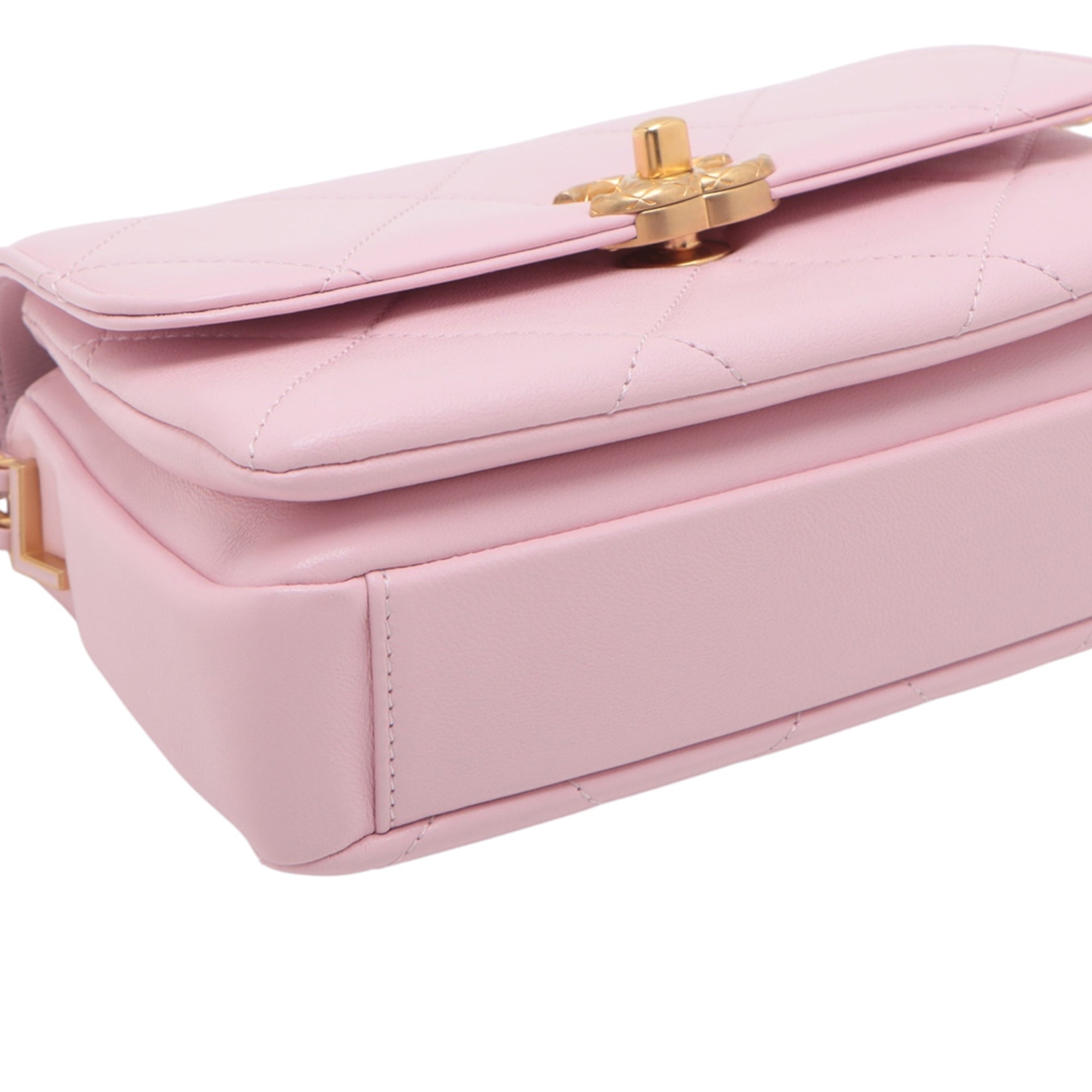 Chanel Mini CC Quilted Lambskin Single Flap - image 8