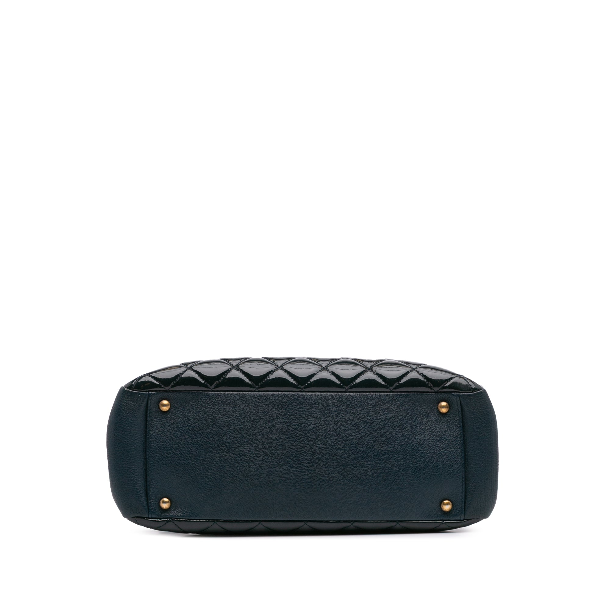 Chanel Paris Salzburg Patent and Goatskin CC Eyelet Tote - image 3