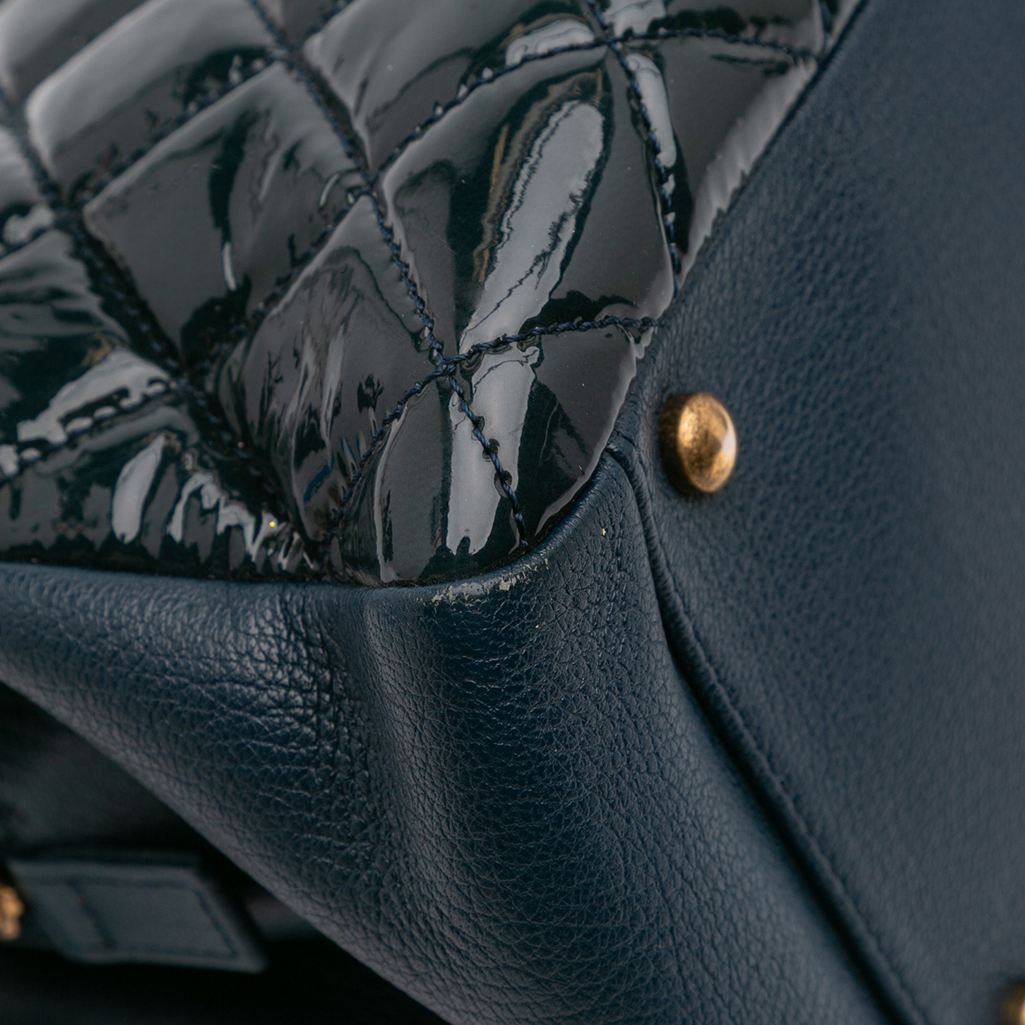 Chanel Paris Salzburg Patent and Goatskin CC Eyelet Tote - image 7