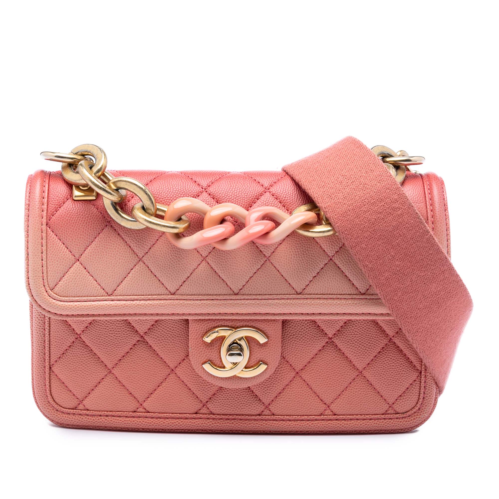 Chanel Small Quilted Caviar Sunset On The Sea Flap - image 1