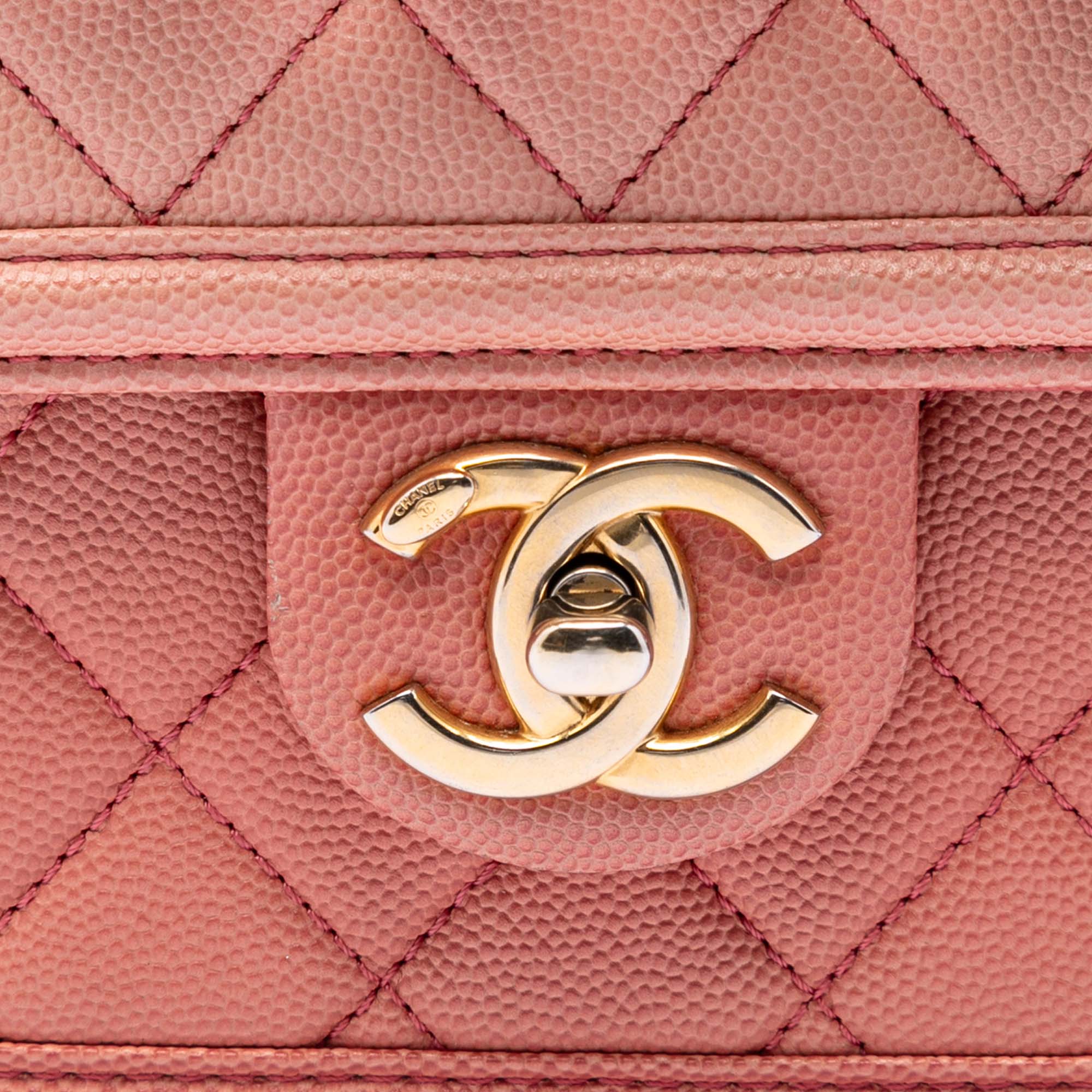Chanel Small Quilted Caviar Sunset On The Sea Flap - image 5