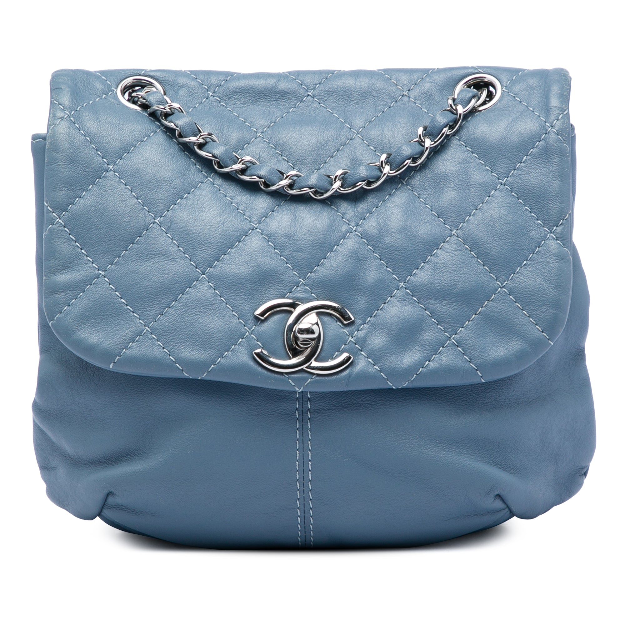 Chanel Mini Quilted Lambskin Trianon Messenger Flap - image 1