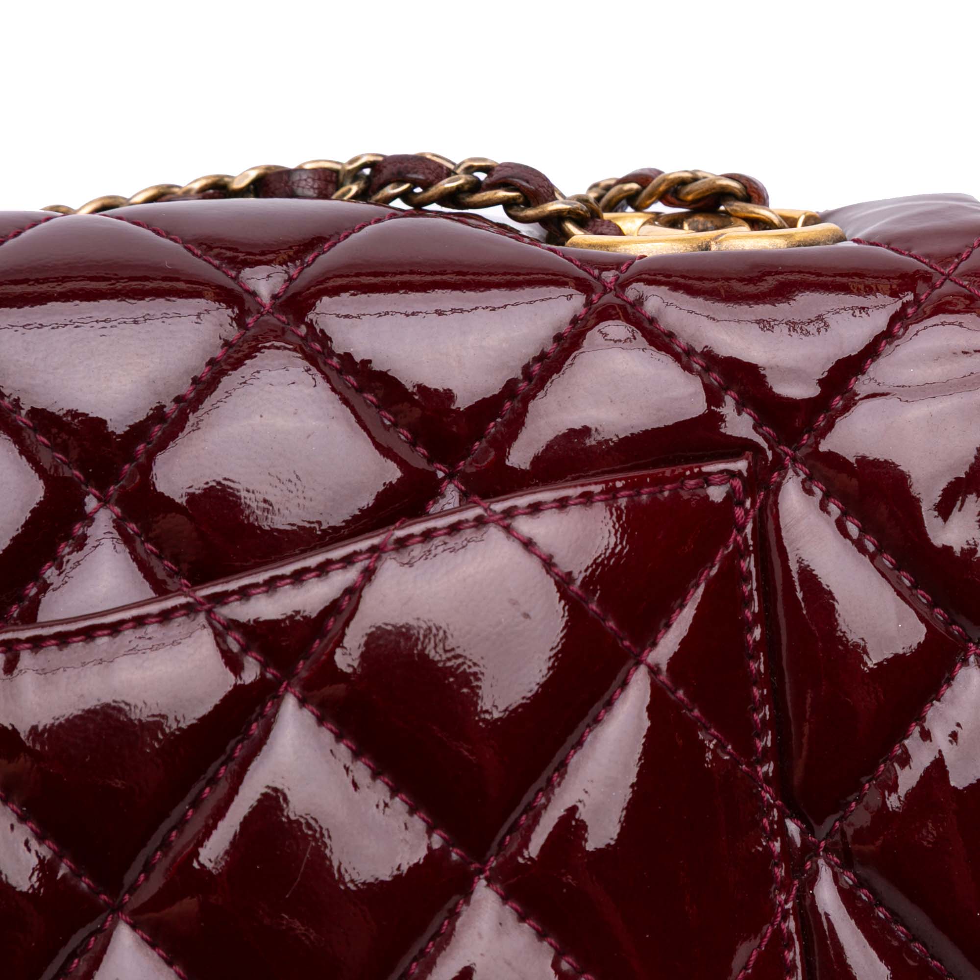 Chanel Paris-Salzburg Medium Patent Goatskin CC Eyelet Flap - image 10
