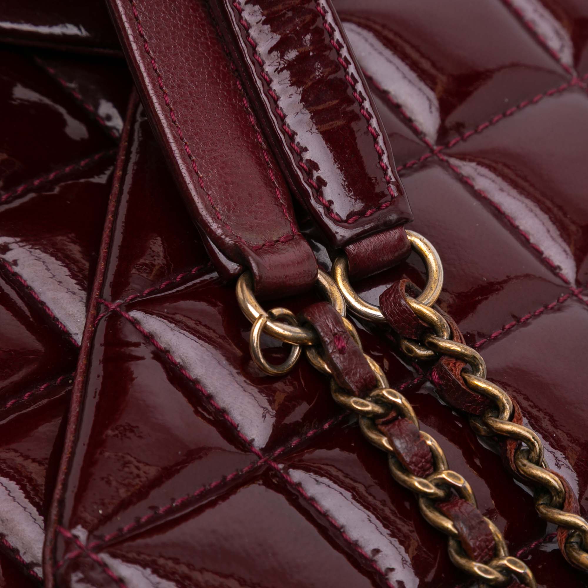 Chanel Paris-Salzburg Medium Patent Goatskin CC Eyelet Flap - image 8