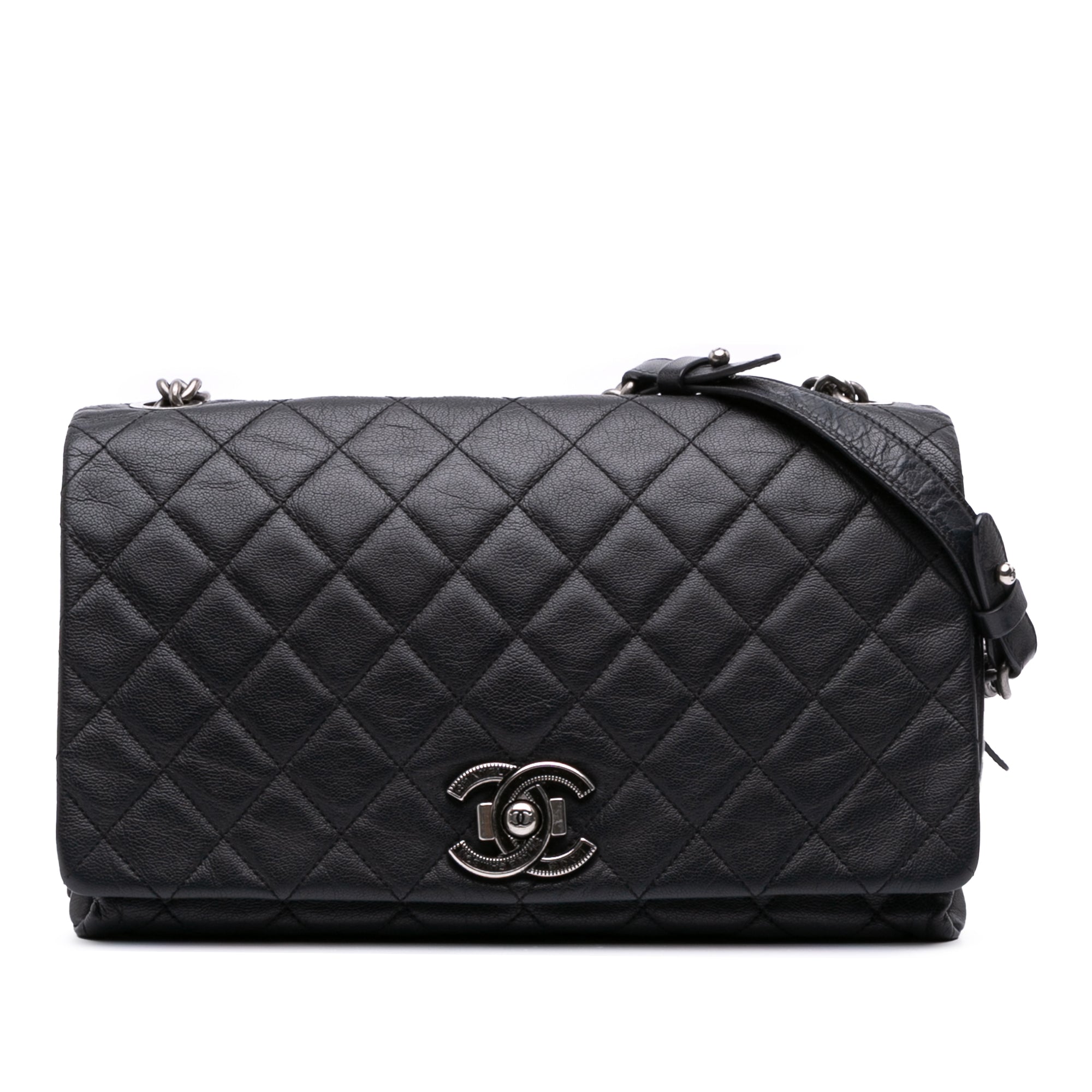 Chanel Large Quilted Goatskin City Rock Flap - image 1