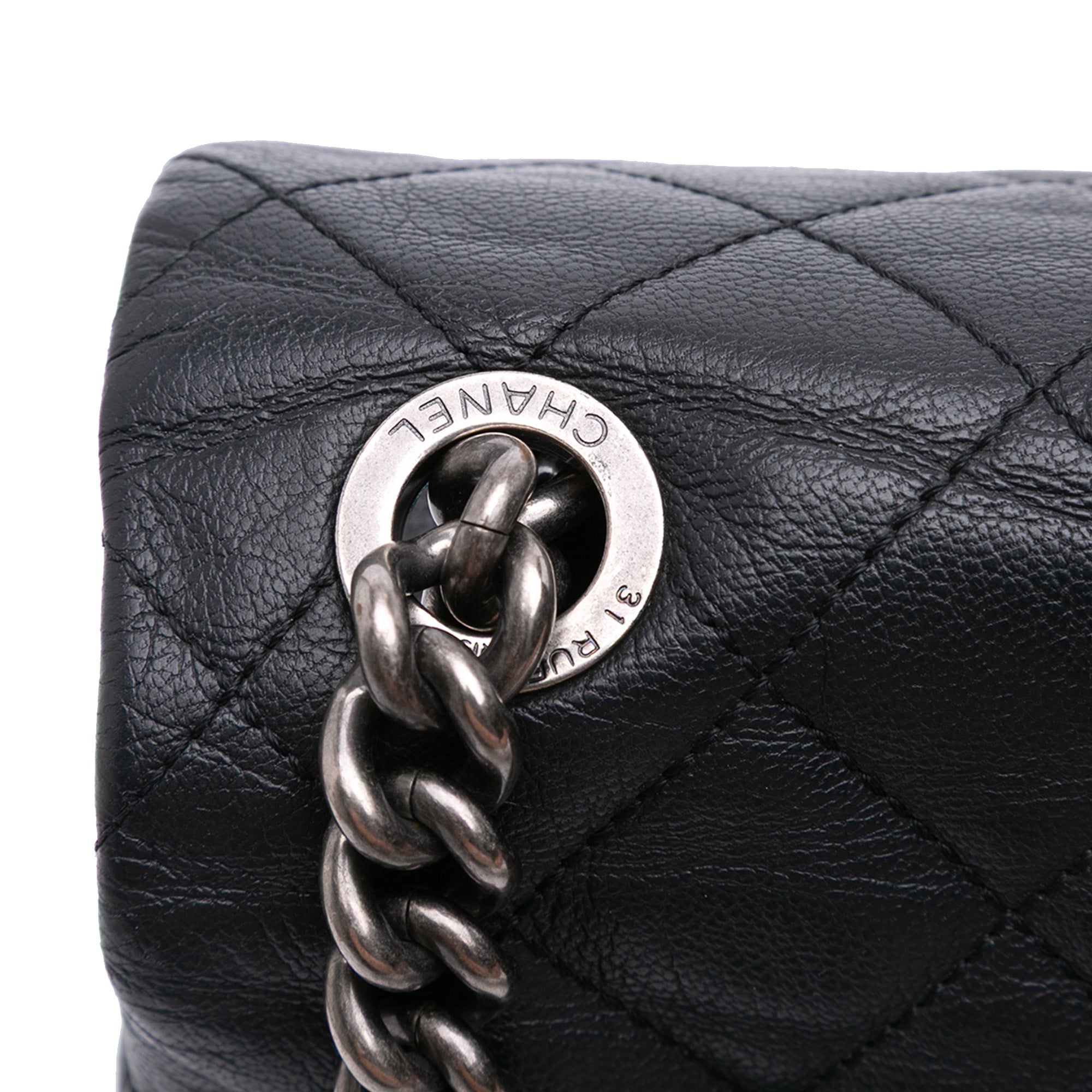Chanel Large Quilted Goatskin City Rock Flap - image 9