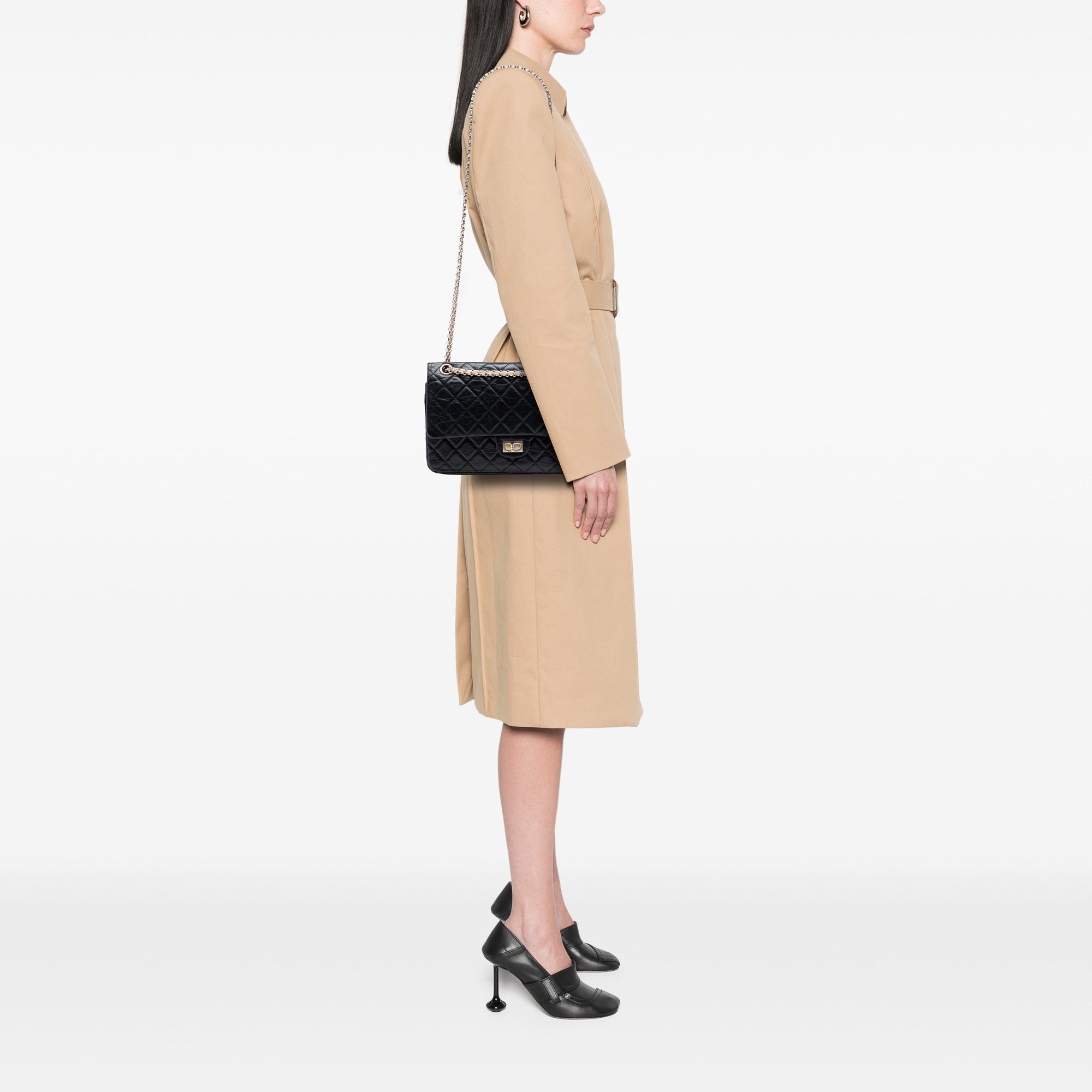 Chanel Quilted Aged Calfskin Reissue 2.55 Double Flap 226 - image 6