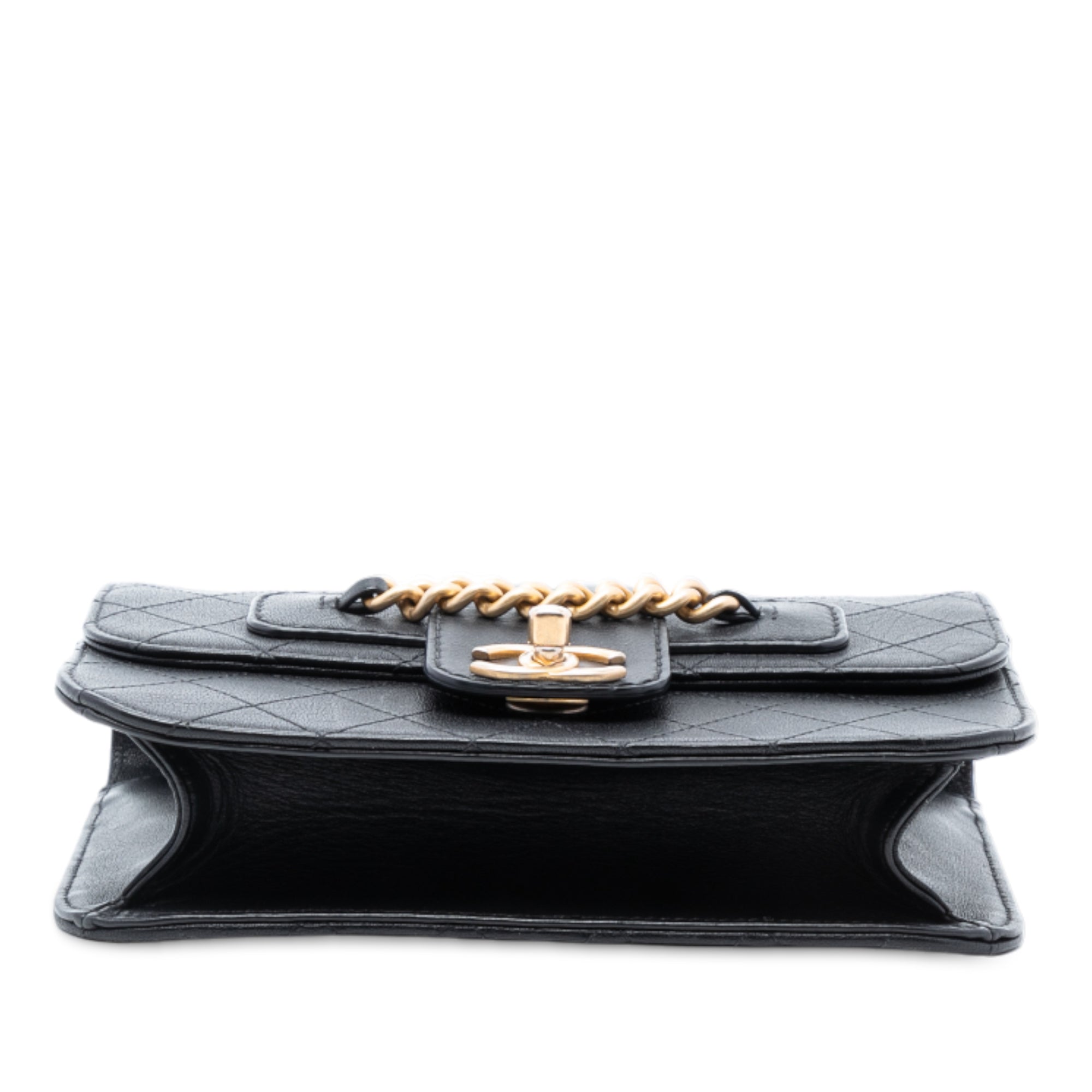 Chanel Quilted Calfskin Front Chain Flap - image 3