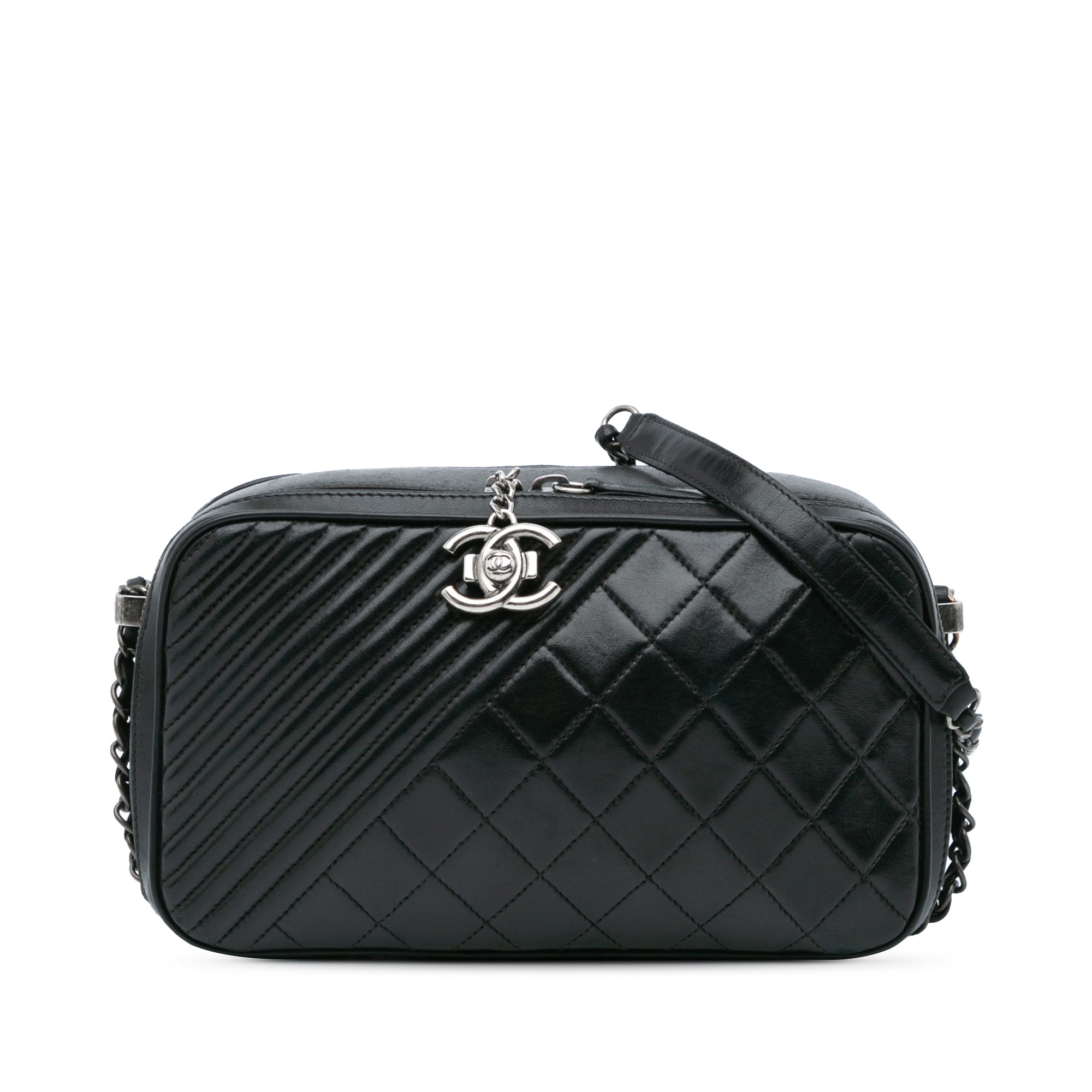 Chanel Large Lambskin Coco Boy Camera Bag - image 1