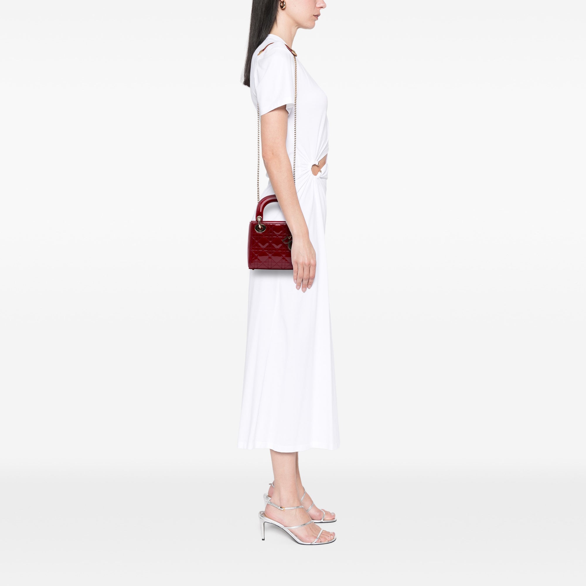 Dior Mini Patent Cannage Lady Dior - image 8