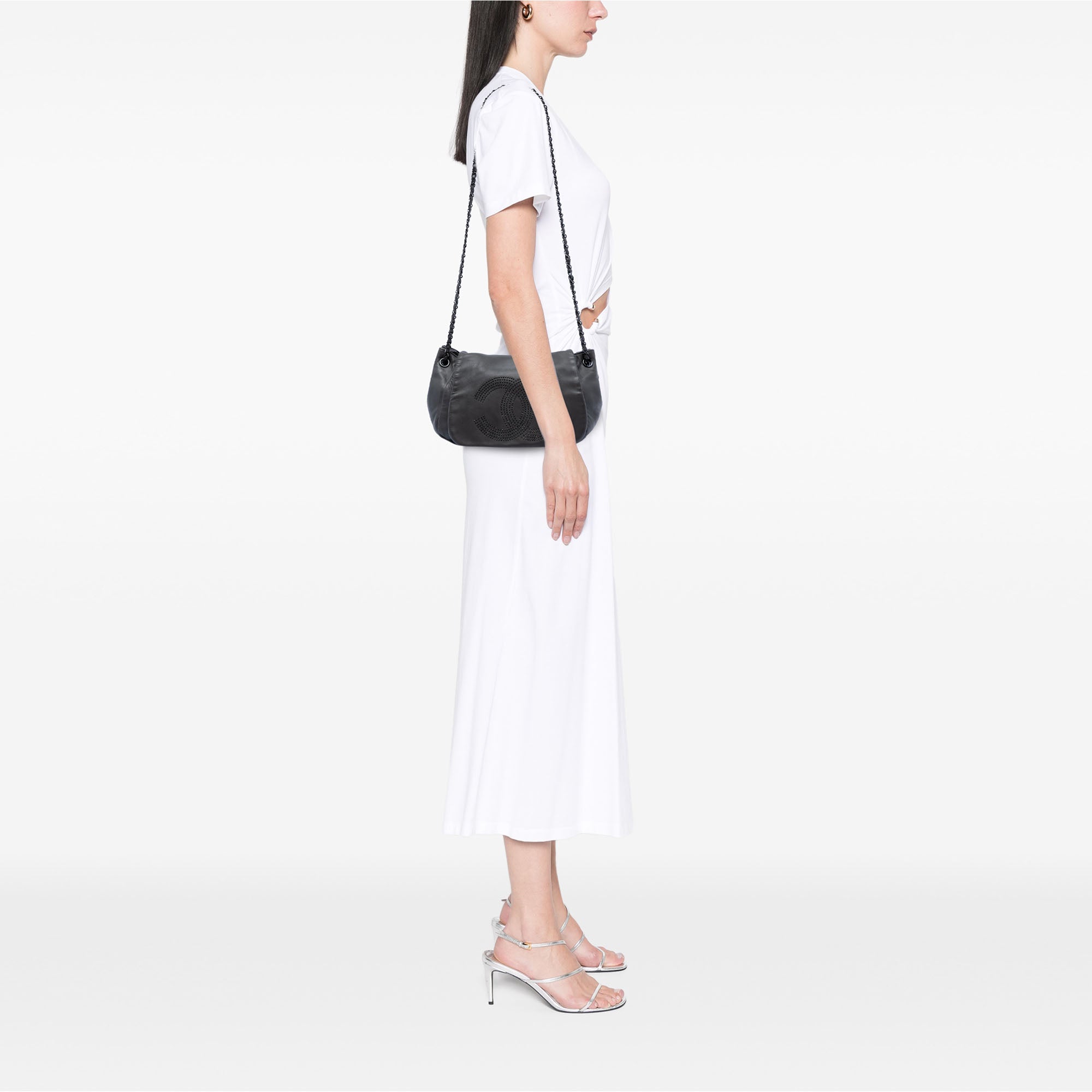 Chanel Lambskin Studded CC Accordion Flap - image 7