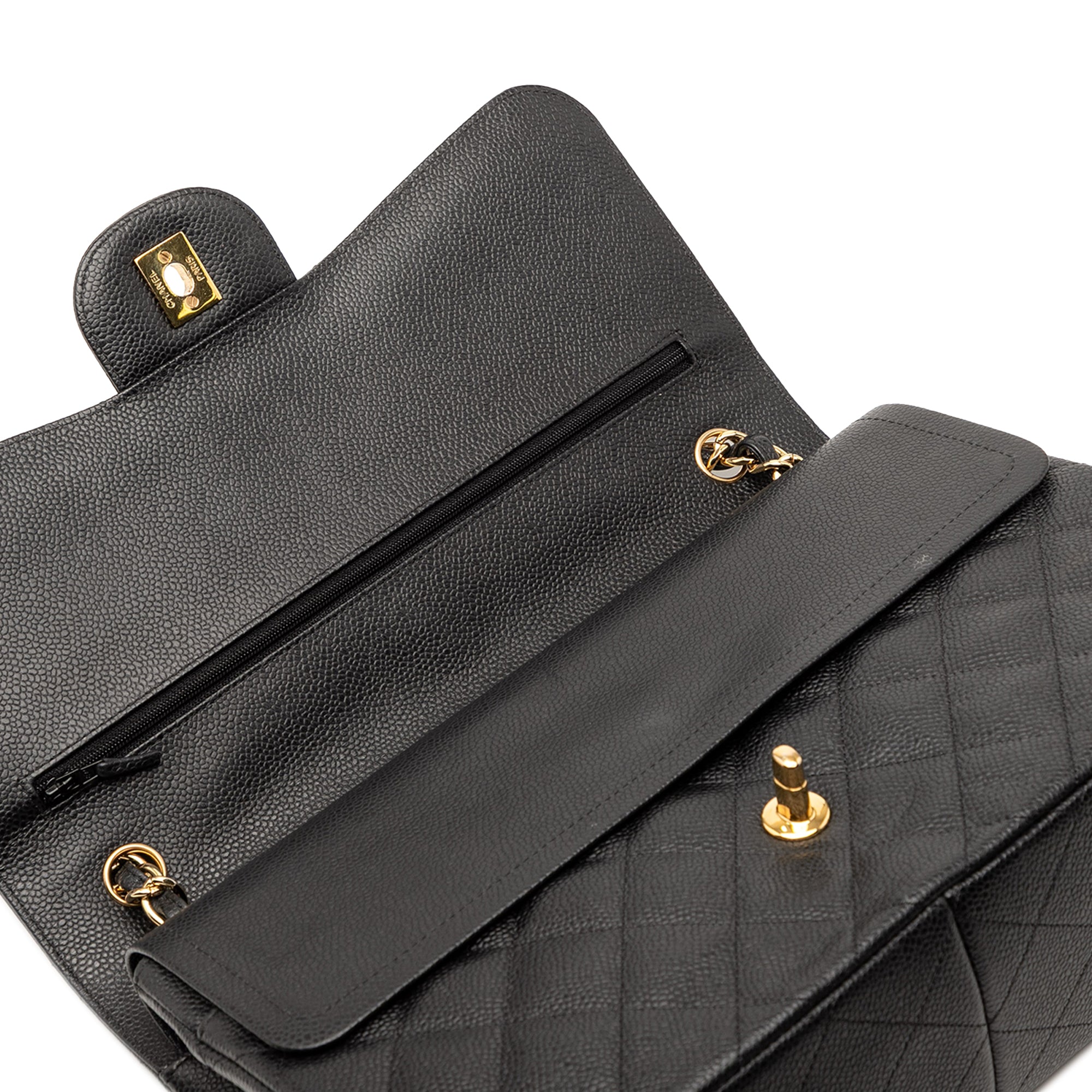 Chanel Jumbo Classic Caviar Double Flap - image 7
