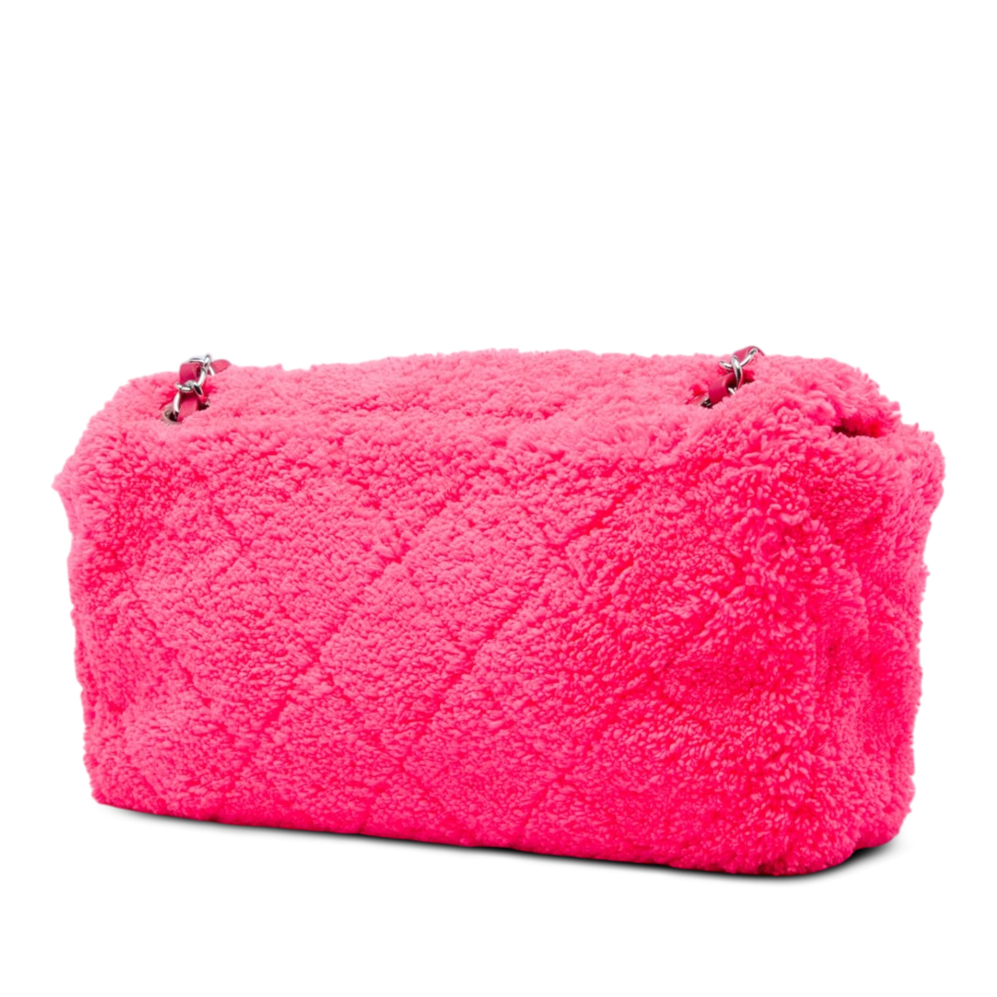 Chanel Medium Quilted Terry Cloth Coco Beach Flap - image 2