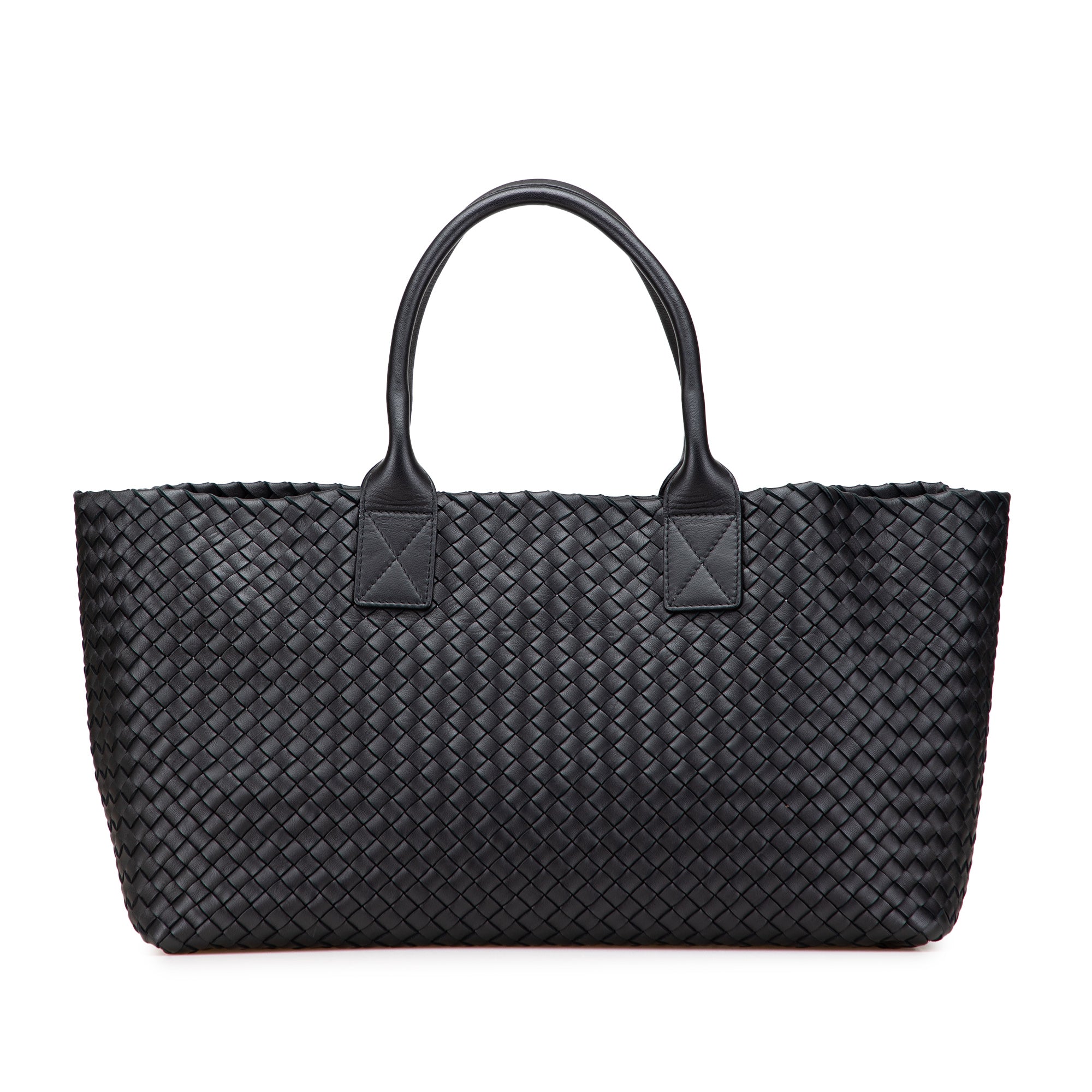 Bottega Veneta Medium Lambskin Intreccio Cabat Tote - image 1